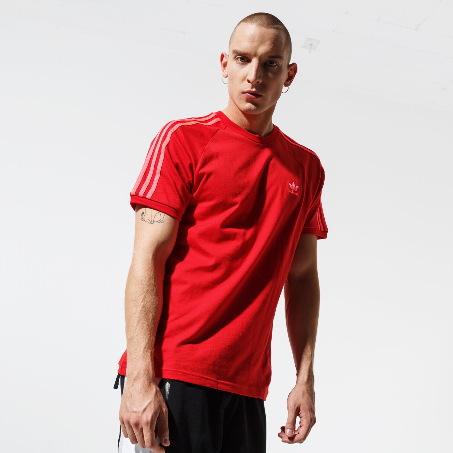Herren T-Shirt ADIDAS T-SHIRT SS BLC 3-S TEE ED5954 Rot