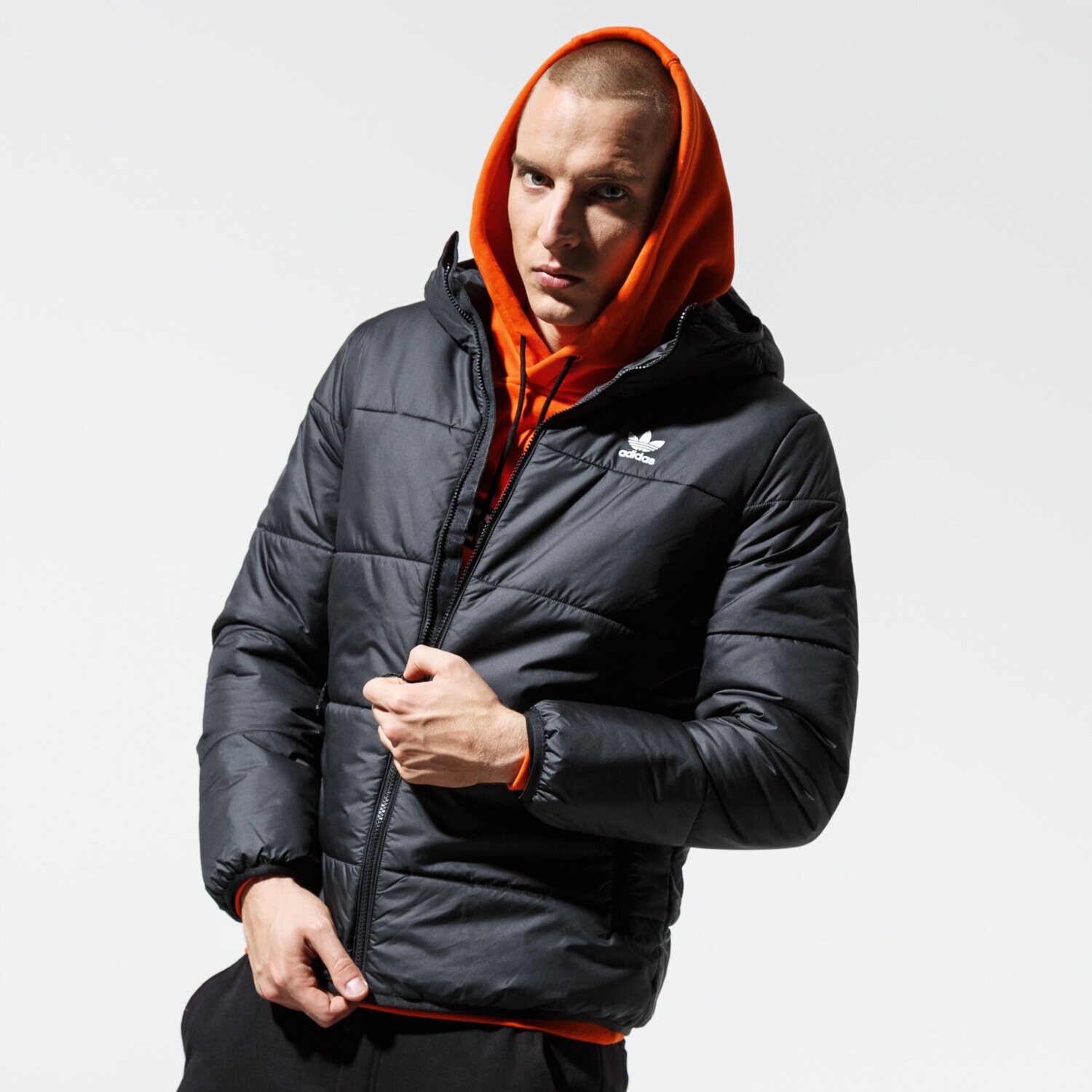 Herren Winterjacke ADIDAS JACKE JACKET PADDED ED5827 Schwarz
