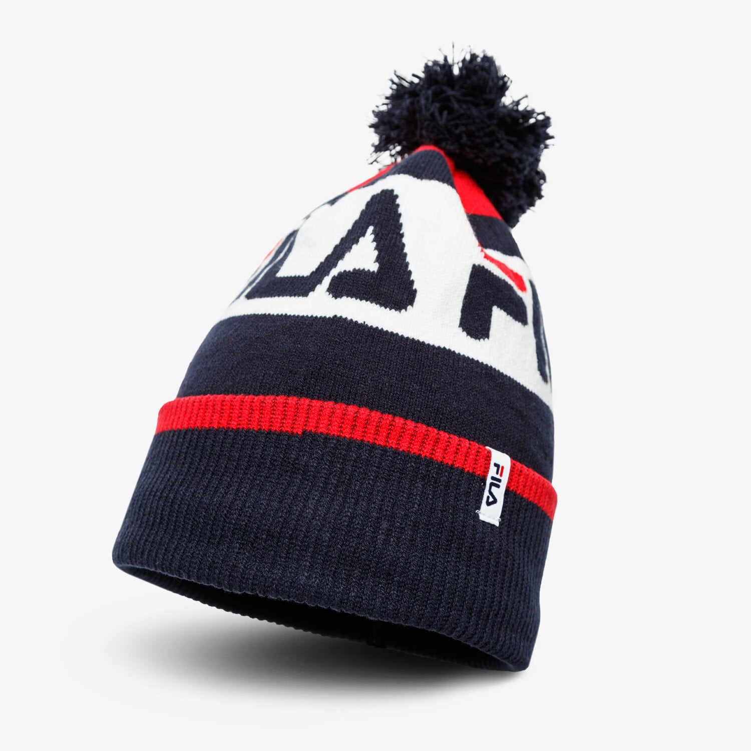 Kinder Mütze FILA MÜTZE WINTER INTARSIA KNITTED BEANIE 686036G06 Dunkelblau