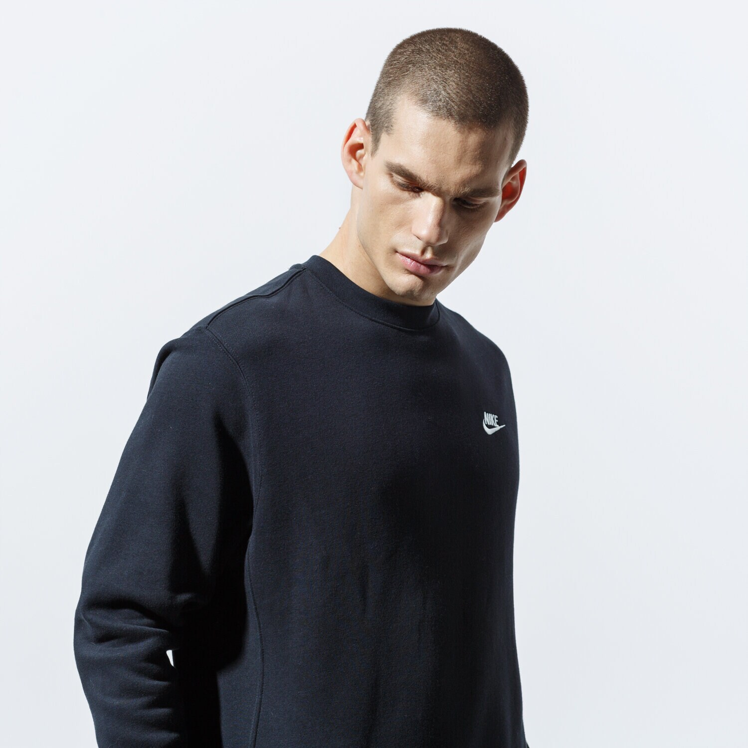Herren NIKE SWEATSHIRT SPORTSWEAR CLUB FLEECE BV2662-010 Schwarz