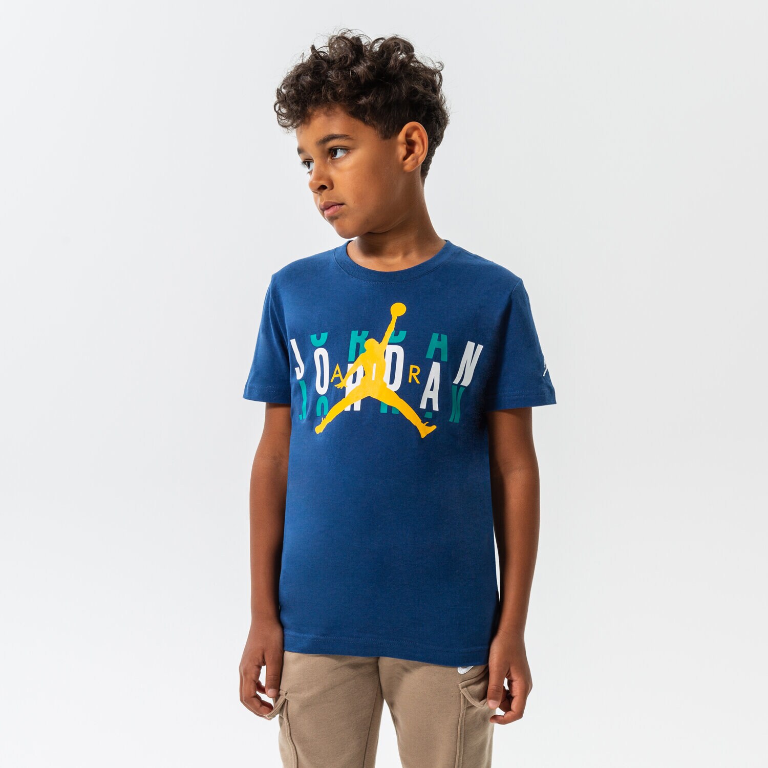 Kinder T-Shirt JORDAN T-SHIRT HIGH BRAND SCRAMBLE BOY 95B824-U41 Dunkelblau