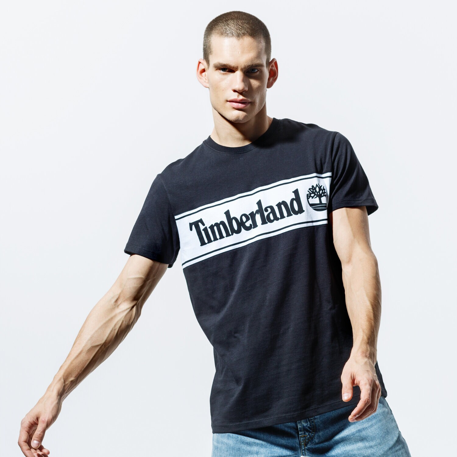 Herren T-Shirt TIMBERLAND T-SHIRT SS SS CUT & SEW LINEAR LOGO TEE TB0A1OA4I201 Multicolor