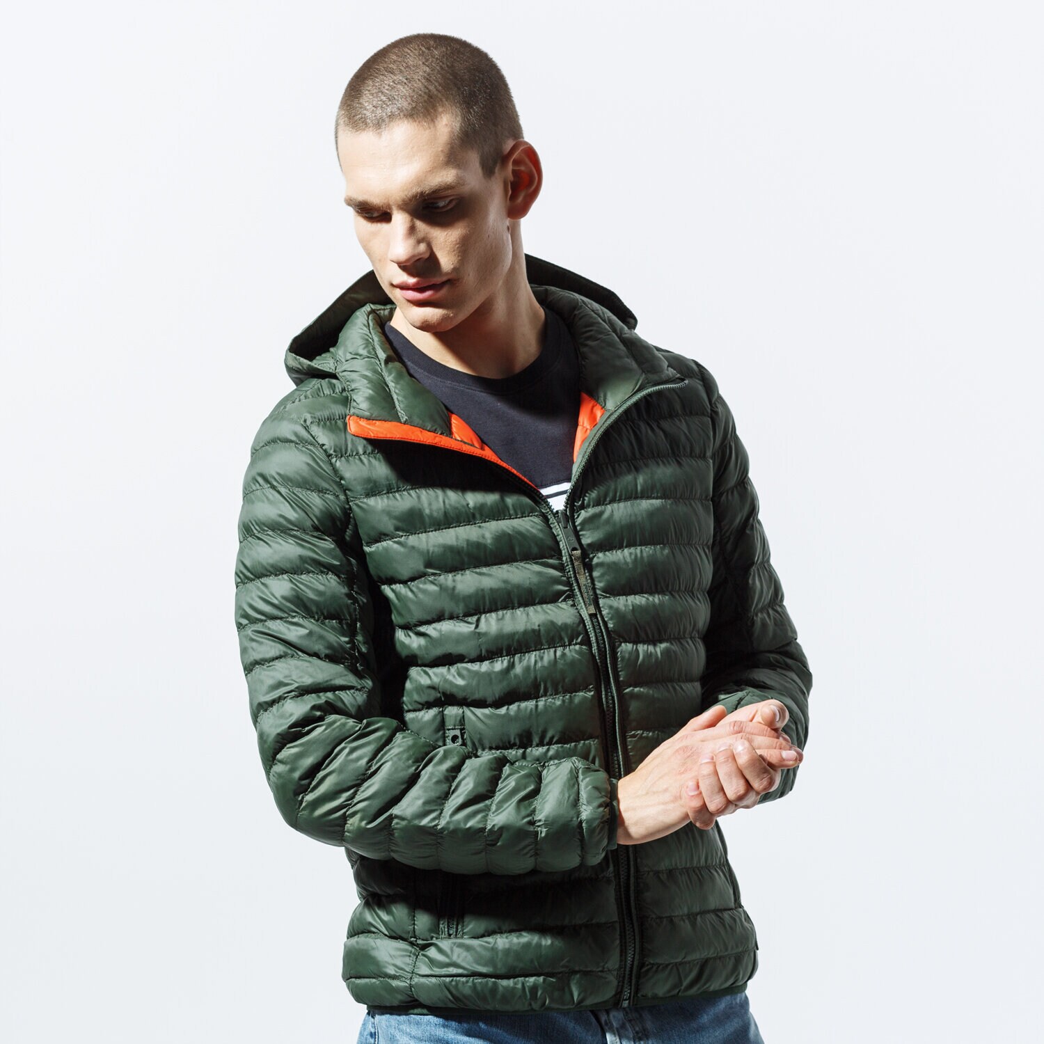 Herren Winterjacke TIMBERLAND JACKE AXIS PEAK HOODED JKT TB0A1XTQU311 Grün
