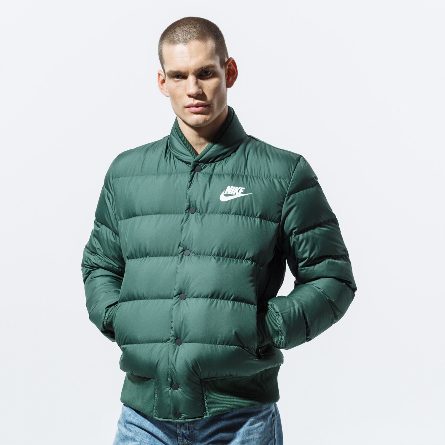 Herren Winterjacke NIKE JACKE M NSW DWN FILL BOMBR 928819-370 Grün