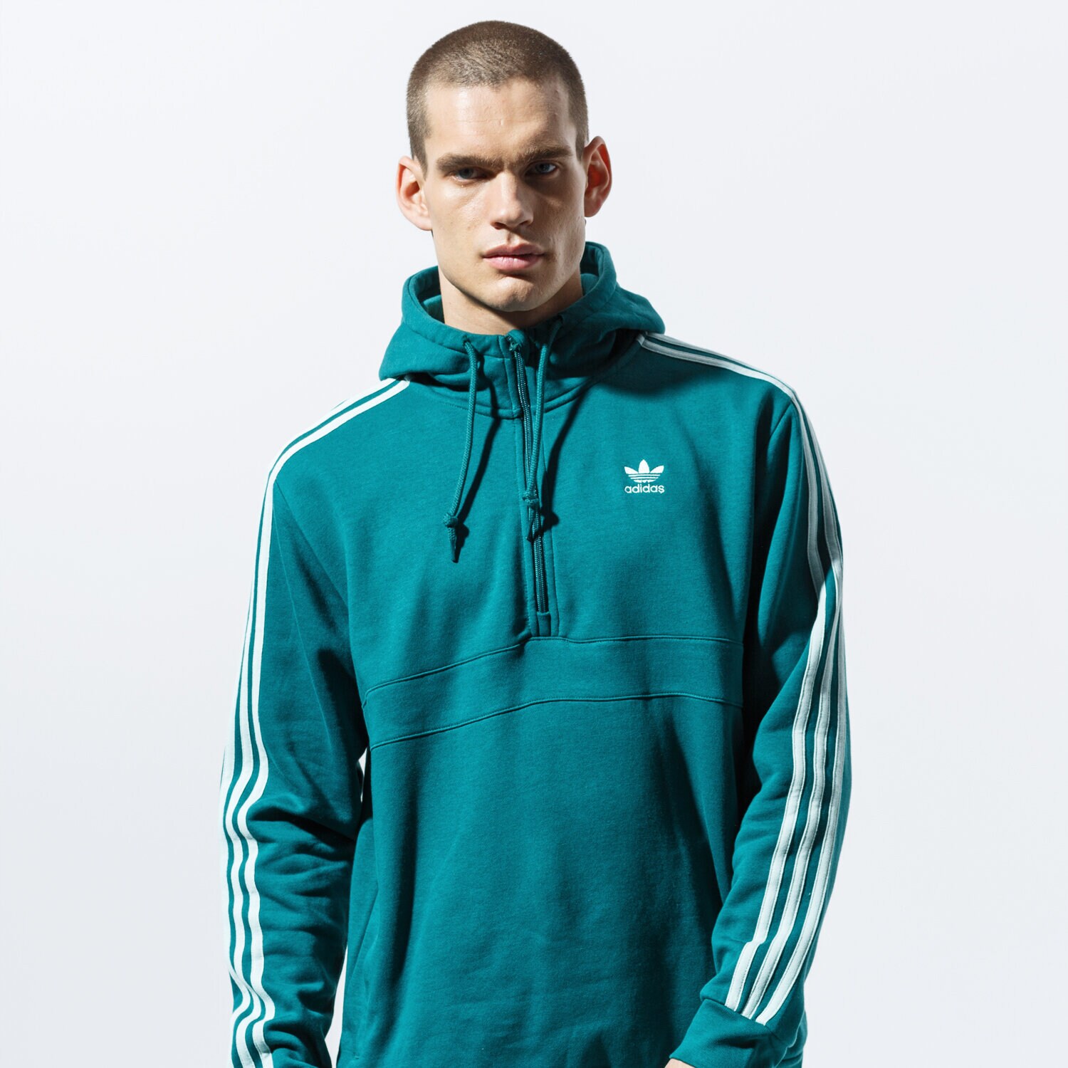 Herren ADIDAS SWEATSHIRT 3-STRIPES HZ EK0254 Grün