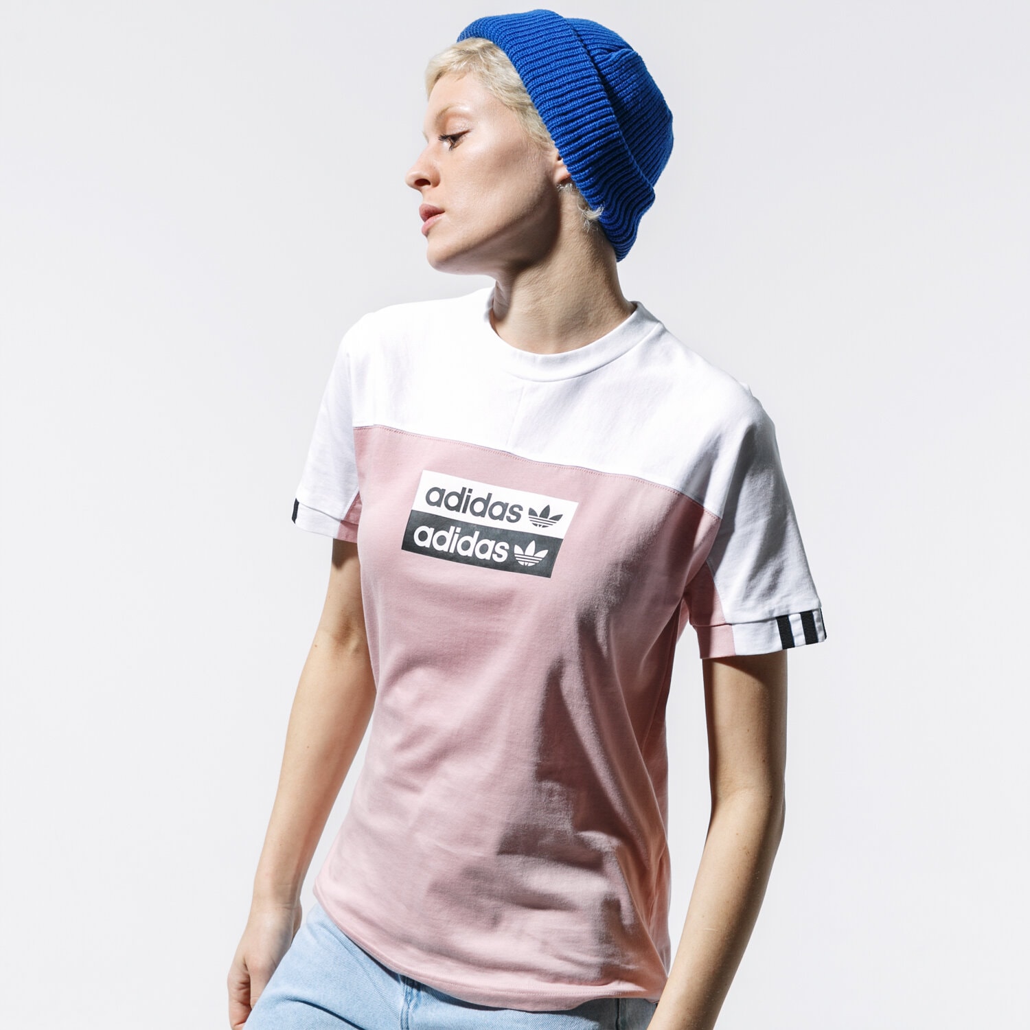 Damen T-Shirt ADIDAS T-SHIRT SS VOCAL TEE EC0744 Rosa