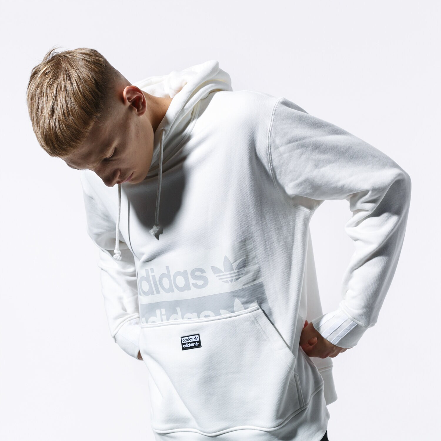 Herren ADIDAS SWEATSHIRT VOCAL D HOODY ED7207 Weiß