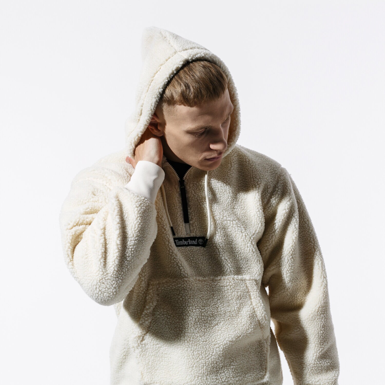 Herren TIMBERLAND SWEATSHIRT SHERPA FLEECE HOODY TB0A1YN4V041 Beige