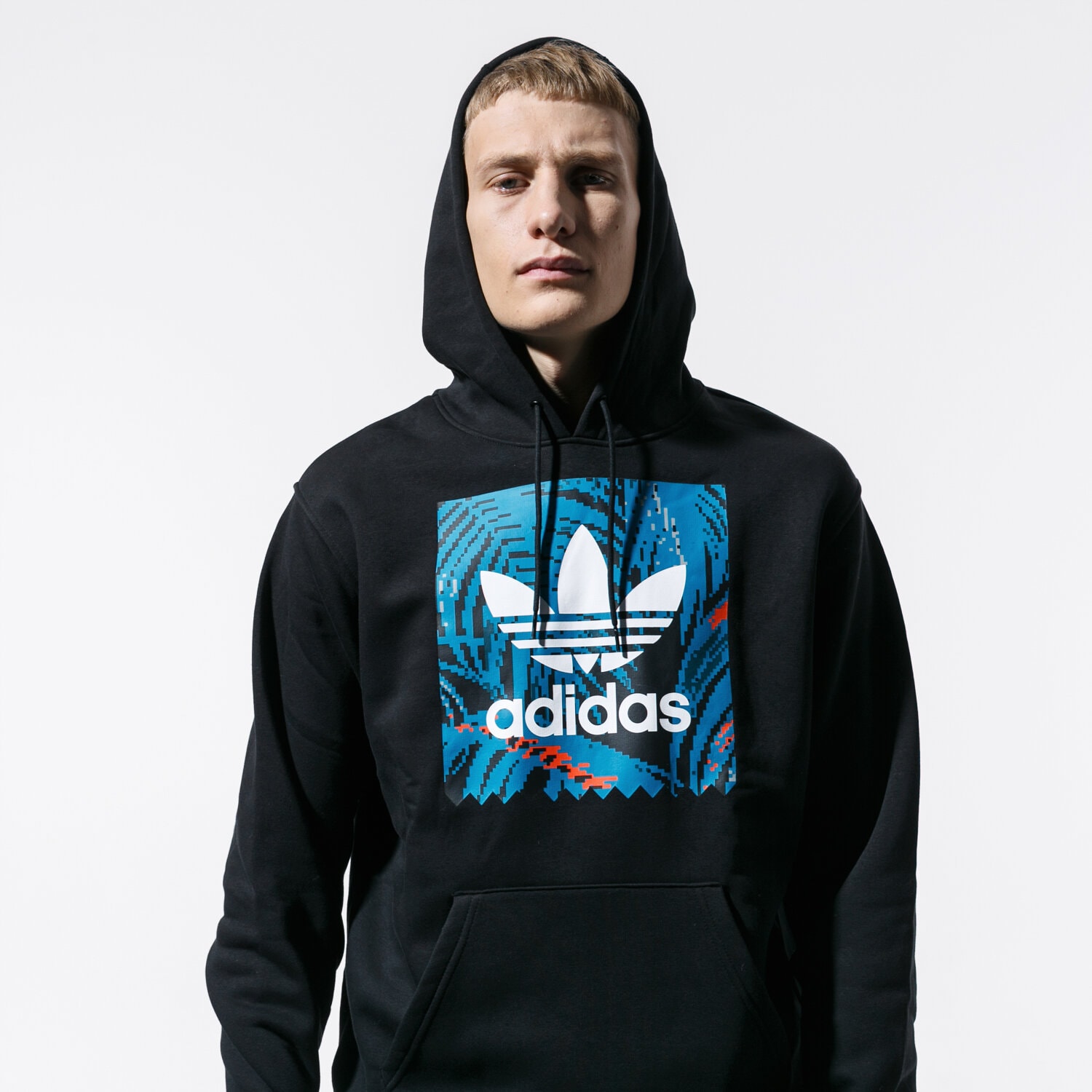 Herren ADIDAS SWEATSHIRT BB PRINT HD EC7320 Schwarz