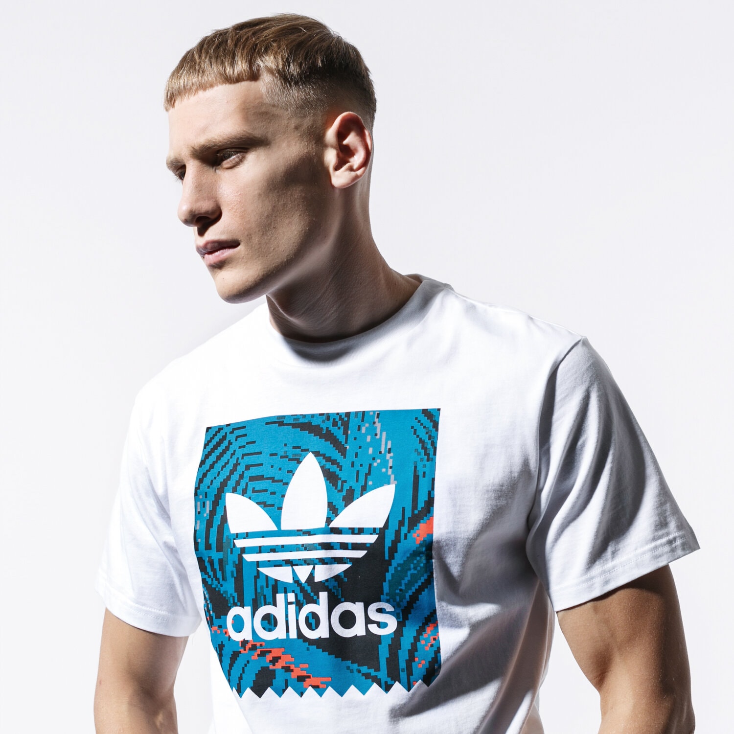Herren T-Shirt ADIDAS T-SHIRT SS BB PRINT TEE 2 EC7361 Weiß
