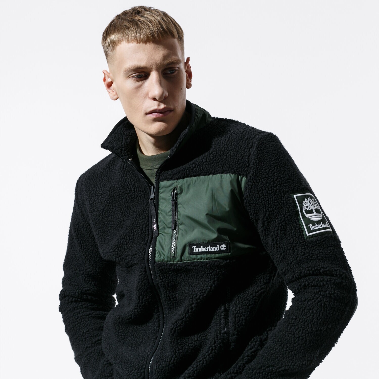 Herren TIMBERLAND SWEATSHIRT OUTDOOR ARCHIVE SHERPA TB0A1WZWW741 Schwarz