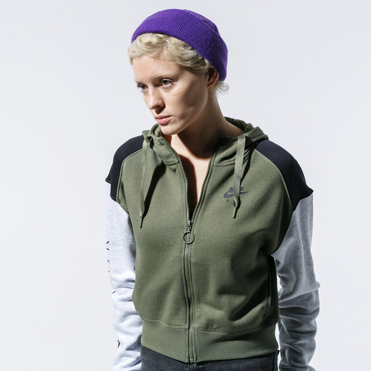 Damen NIKE SWEATSHIRT W NSW AIR HOODIE FZ BB  BV4771-222 Khaki