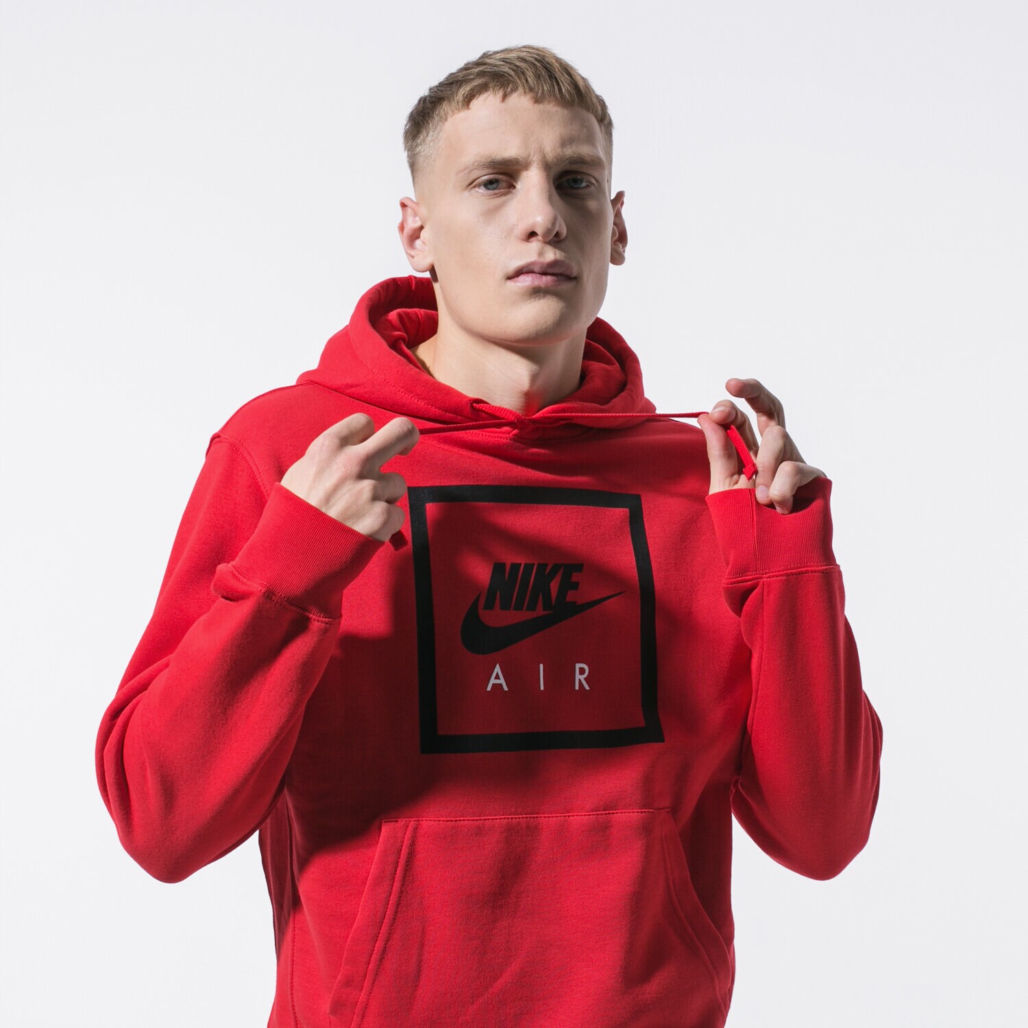 Herren NIKE HOODIE M NSW PO HOODIE NIKE AIR 5 CI1052-657 Rot