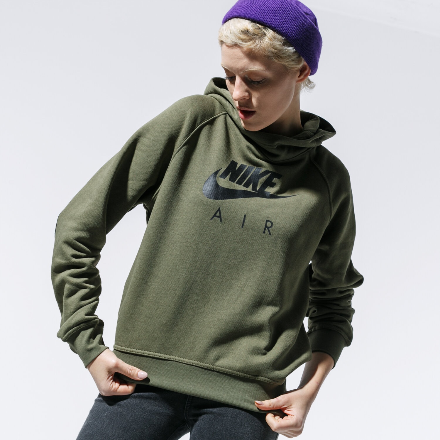 Damen NIKE SWEATSHIRT W NSW AIR HOODIE BB  BV5132-222 Khaki