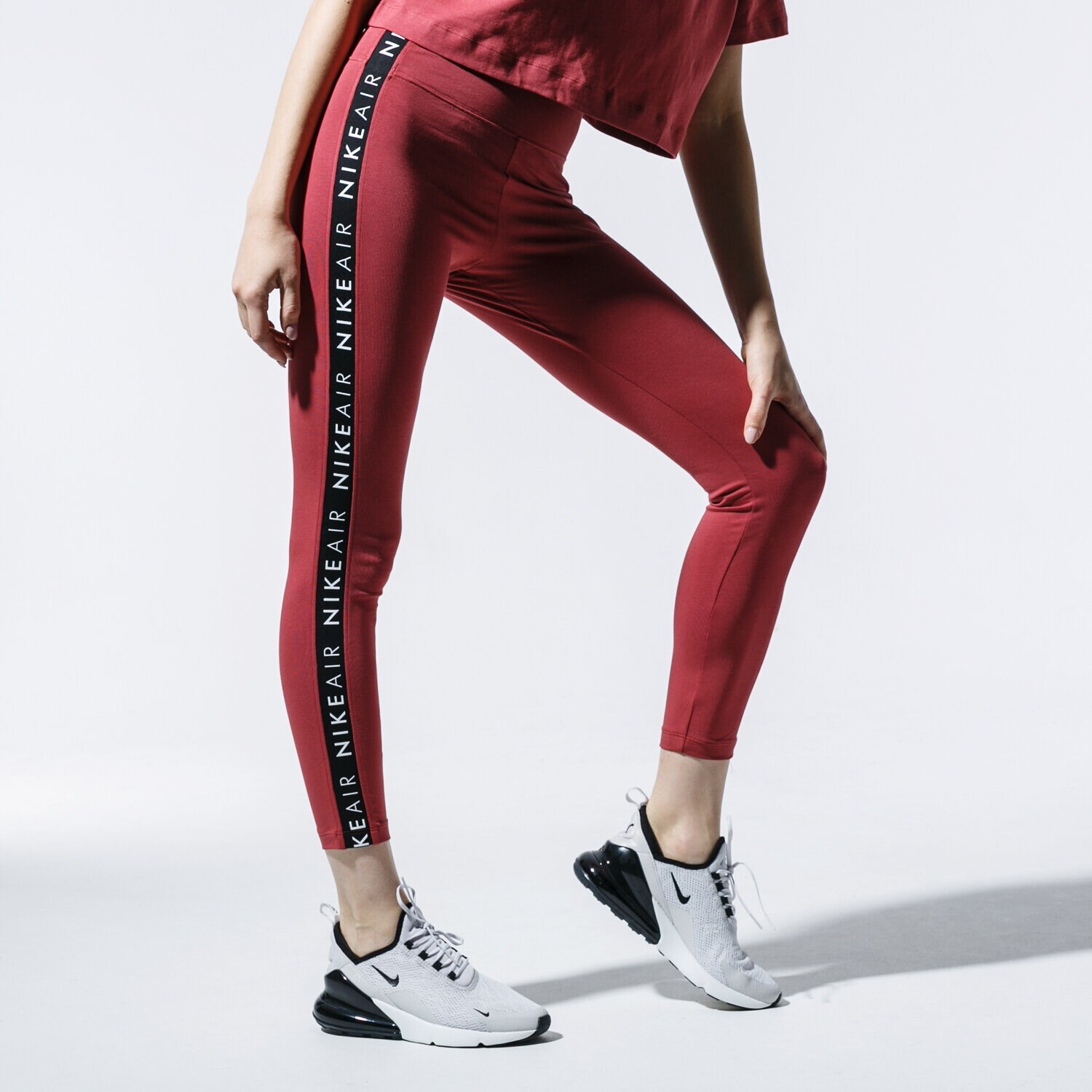 Damen Hosen NIKE LEGGINS W NSW AIR LGGNG BV4773-661 Dunkelrot