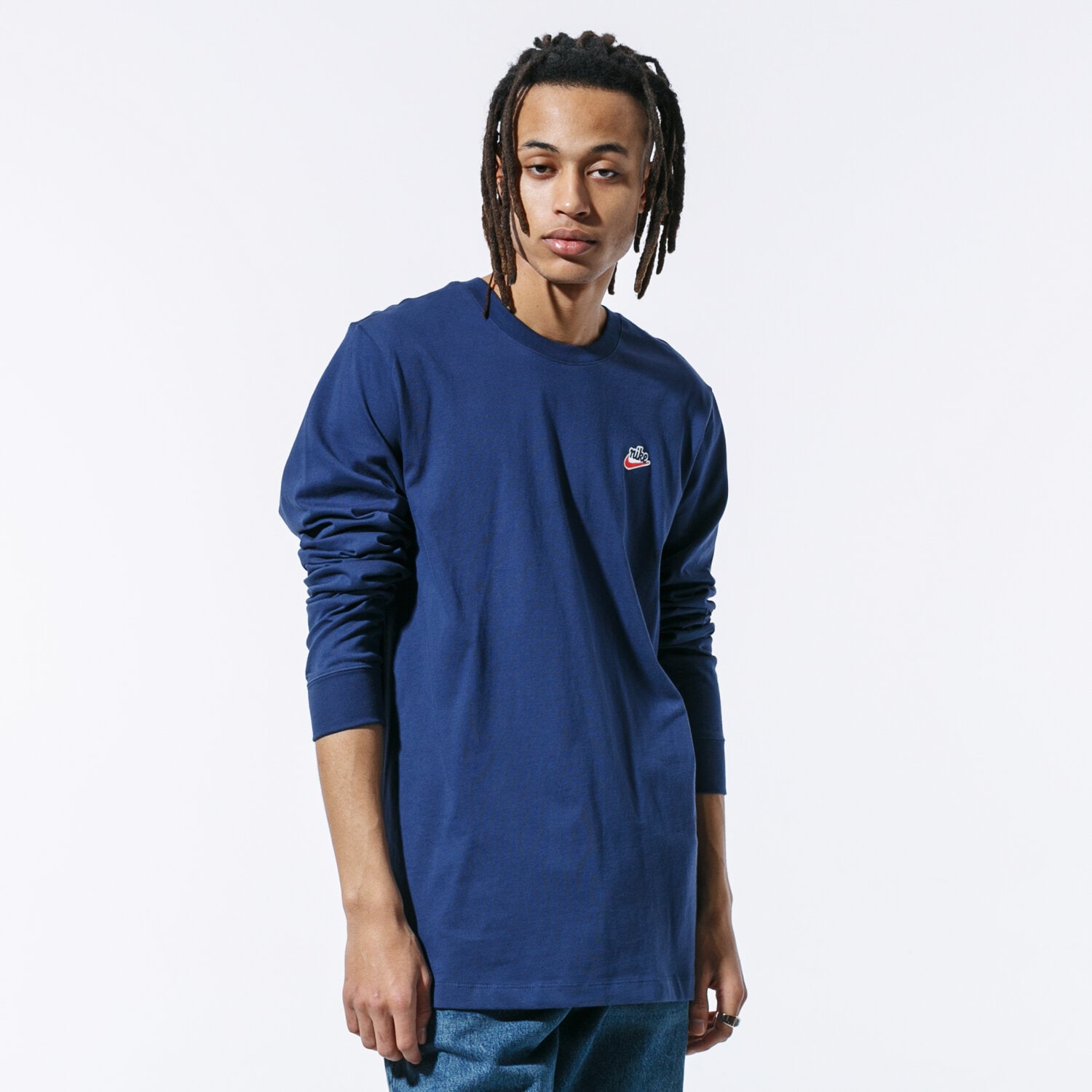 Herren T-Shirt NIKE T-SHIRT M NSW LS HERITAGE+ TEE CJ8438-410 Dunkelblau