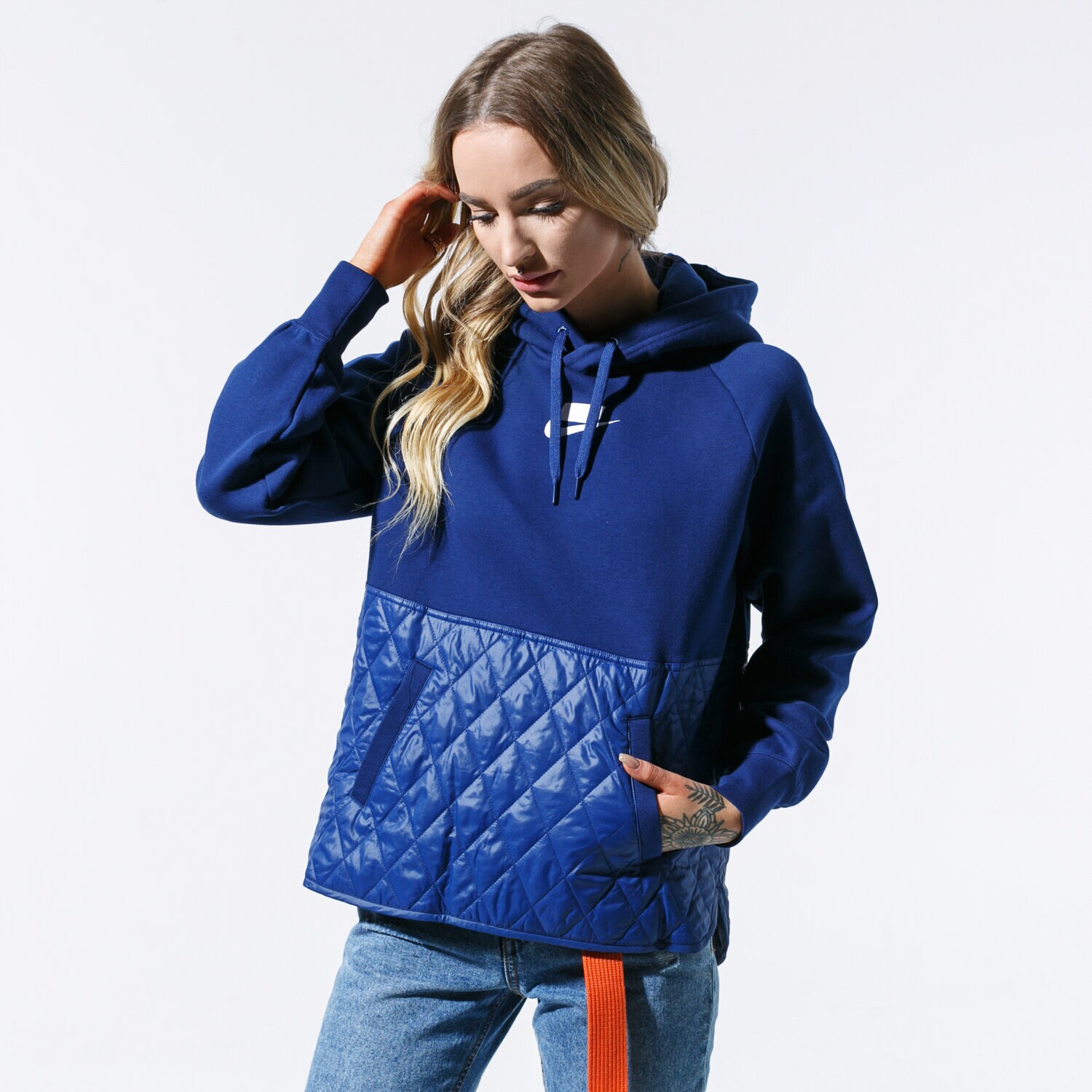Damen NIKE HOODIE W NSW NSP FLC HOODIE PO QLTD CJ6253-492 Violet