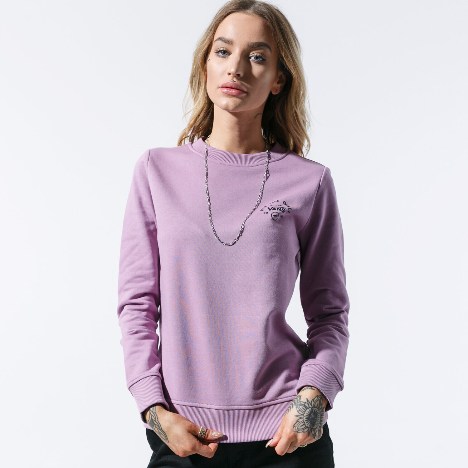 Damen VANS SWEATSHIRT ATTENDANCE CREW VN0A47TDZUS1 Rosa