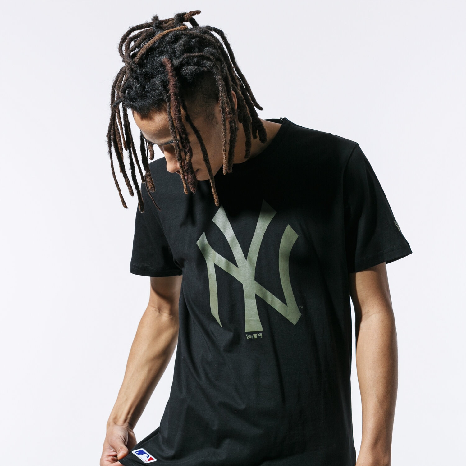 Herren T-Shirt NEW ERA T-SHIRT MLB TEE BLKHAKI NEW YORK YANKEES BLKNOV 12123934 Schwarz