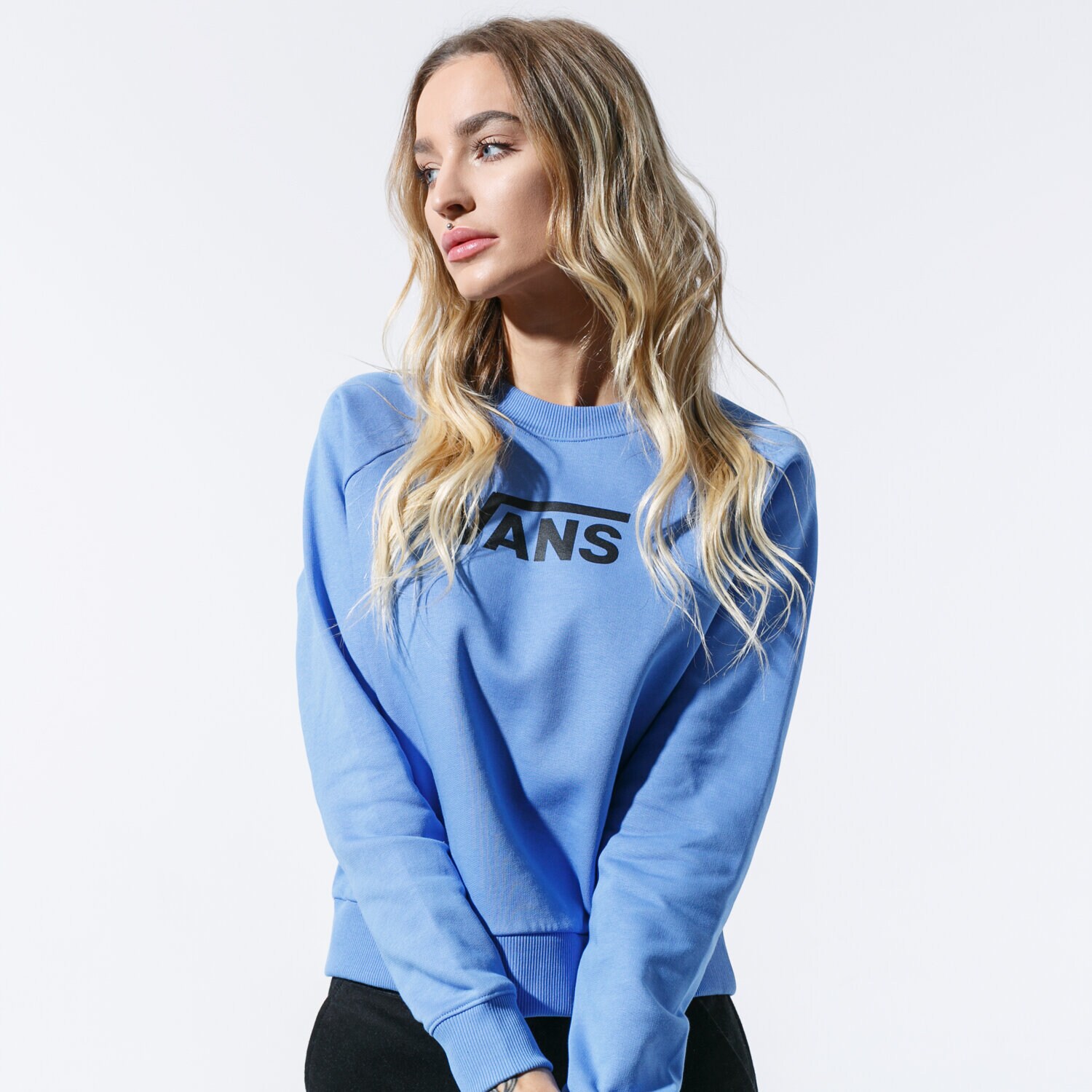 Damen VANS SWEATSHIRT FLYING V BOXY VN0A4BD6ULT1 Blau