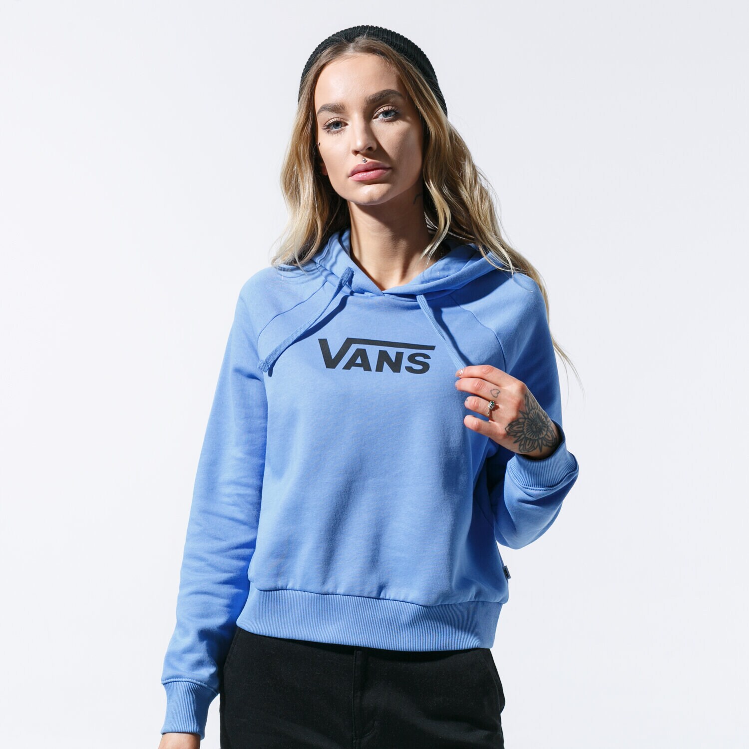 Damen VANS HOODIE FLYING V BOXY HOODIE VN0A47TCULT1 Blau