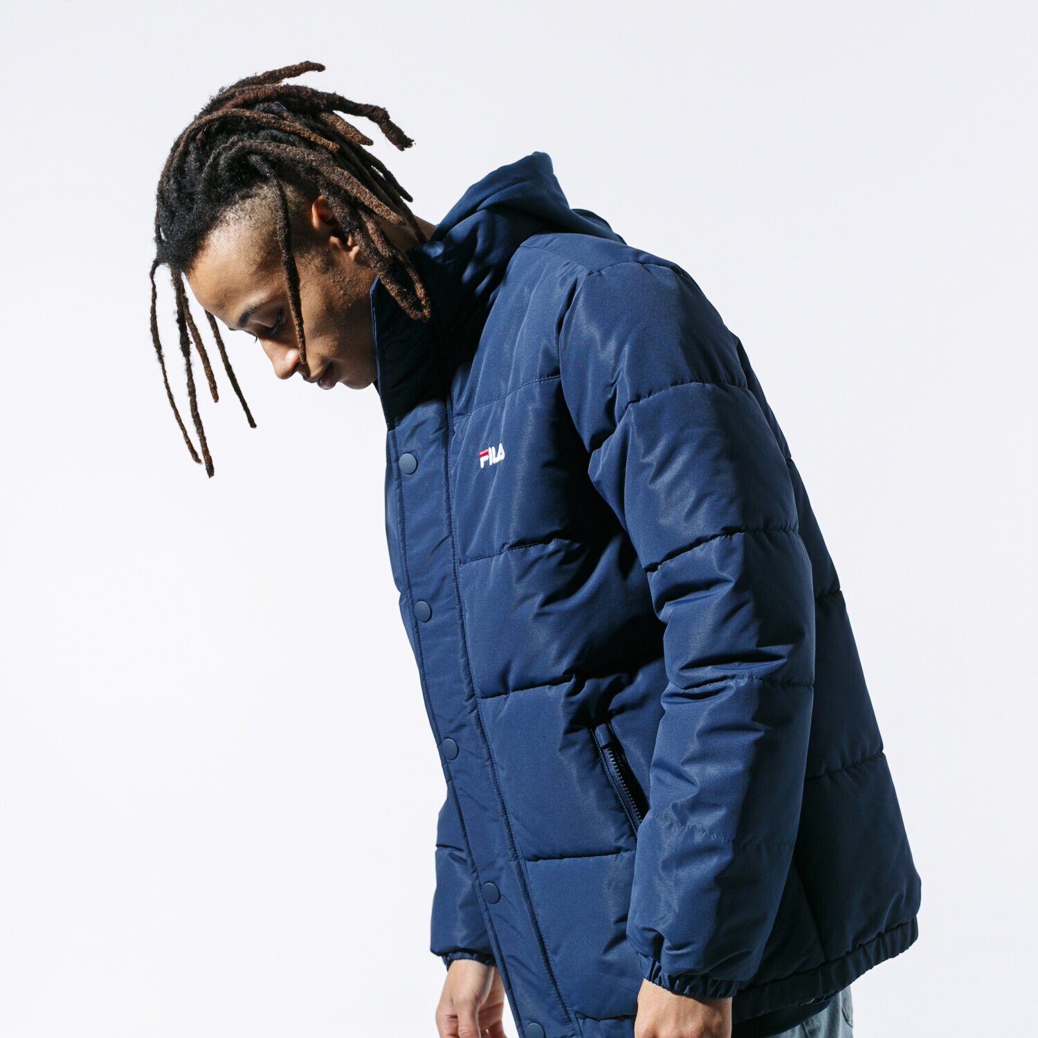 Herren Winterjacke FILA JACKE PELLE PUFF JACKET 687241170 Dunkelblau