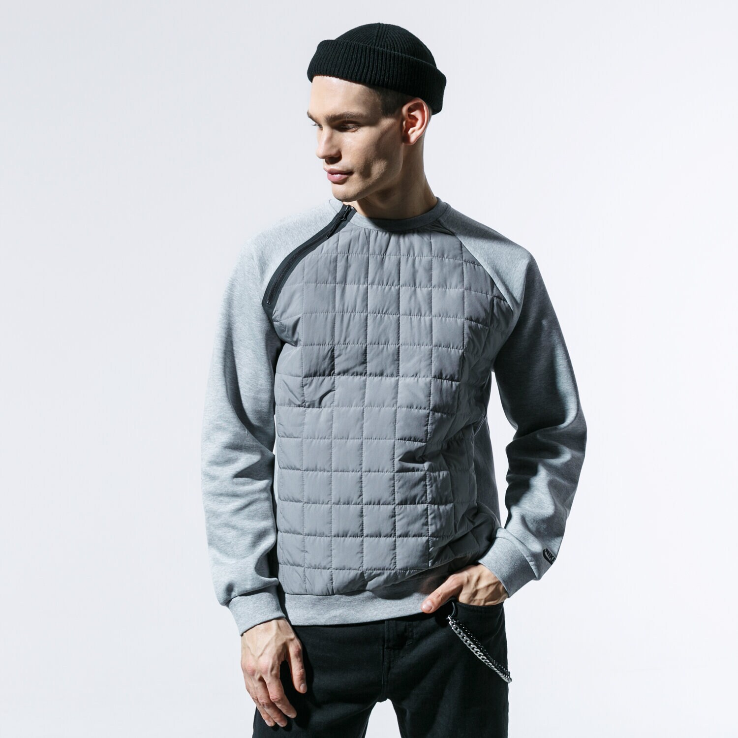 Herren NIKE SWEATSHIRT M NSW PE CRW WINTER BV3697-063 Grau
