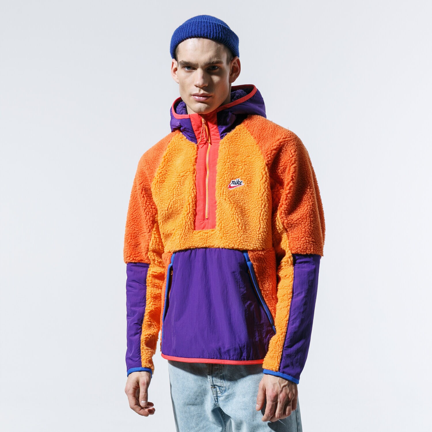 Herren NIKE SWEATSHIRT M NSW HE HOODIE HZ WINTER BV3766-886 Multicolor