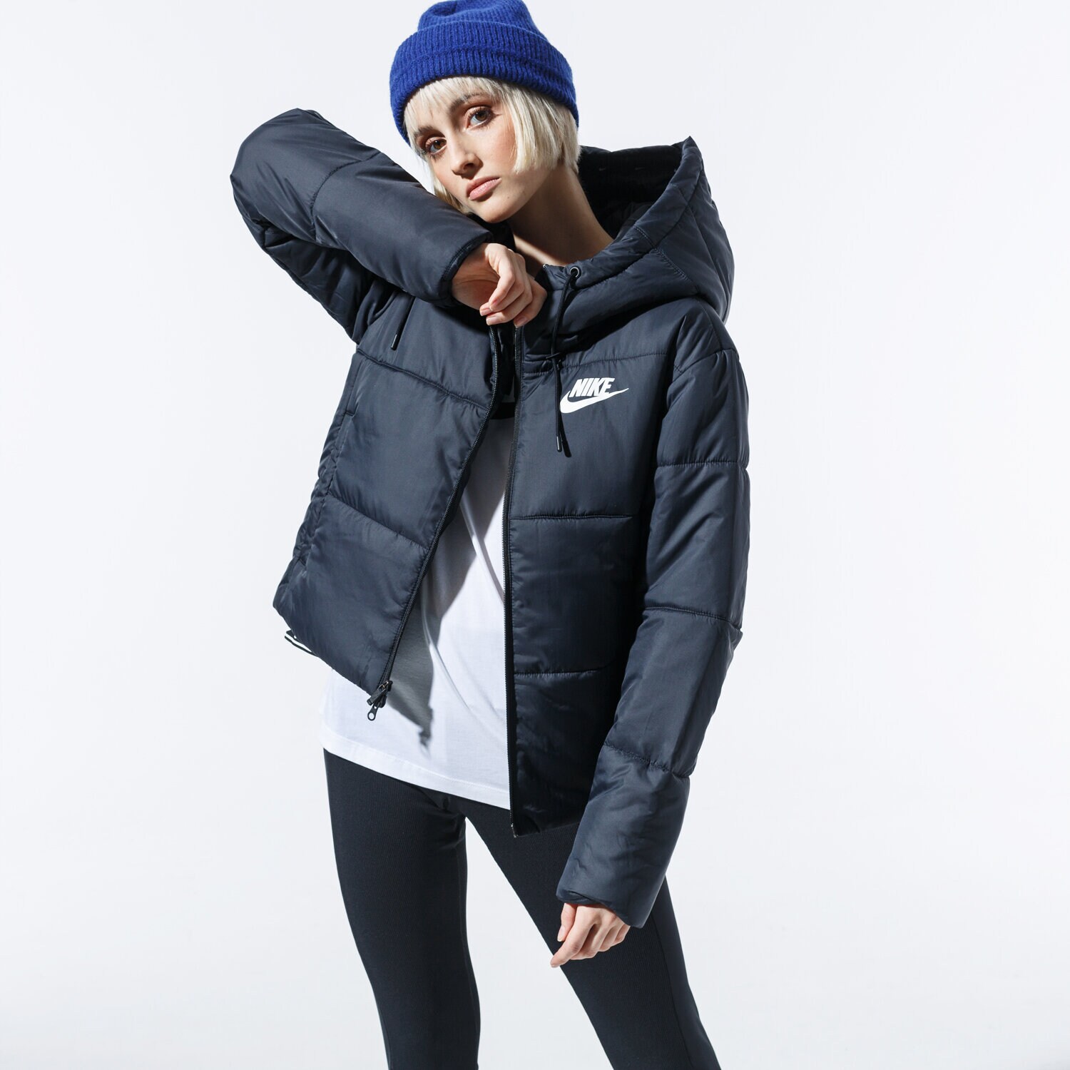 Damen Winterjacke NIKE JACKE WINTER W NSW SYN FILL JKT HD CJ7578-010 Schwarz