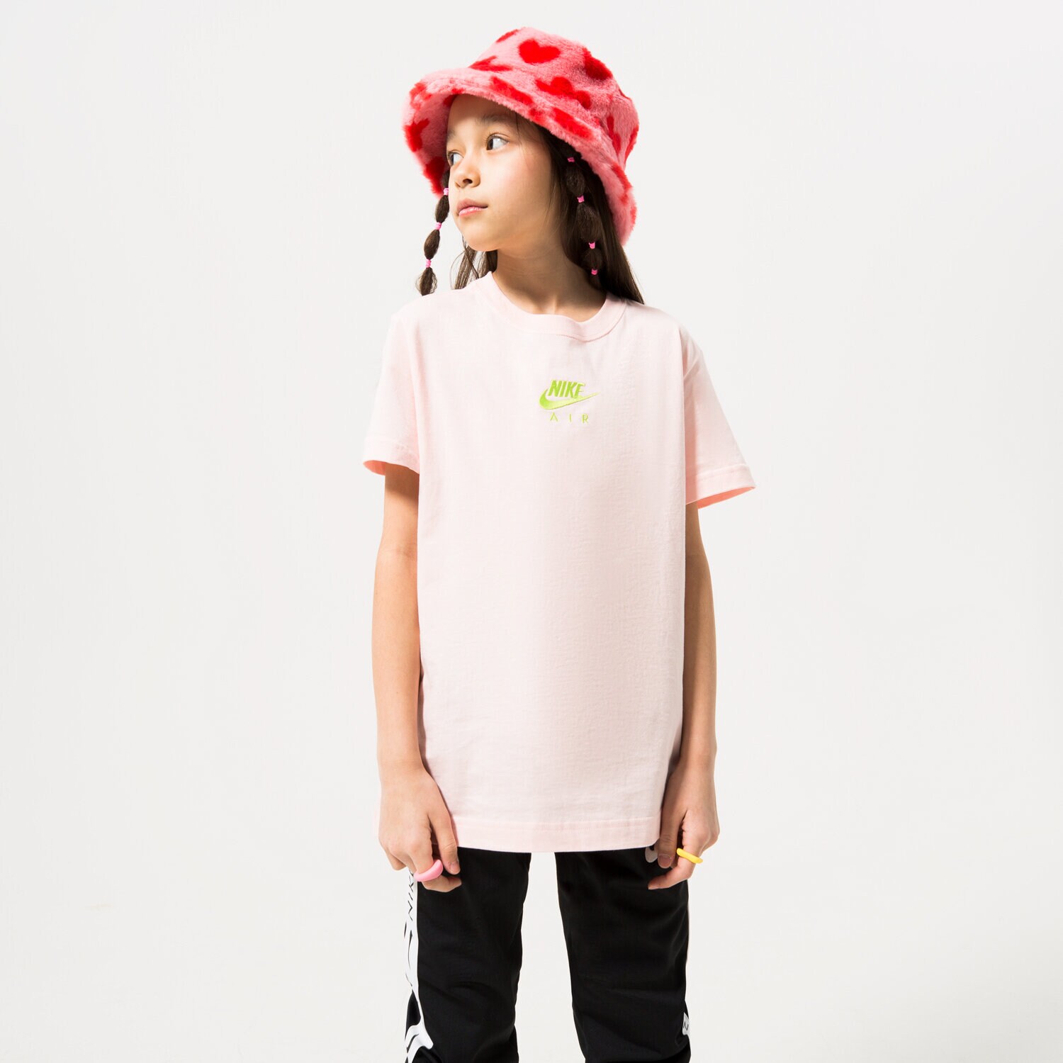 Kinder T-Shirt NIKE T-SHIRT G NSW TEE NIKE AIR BF GIRL DO1341-610 Rosa