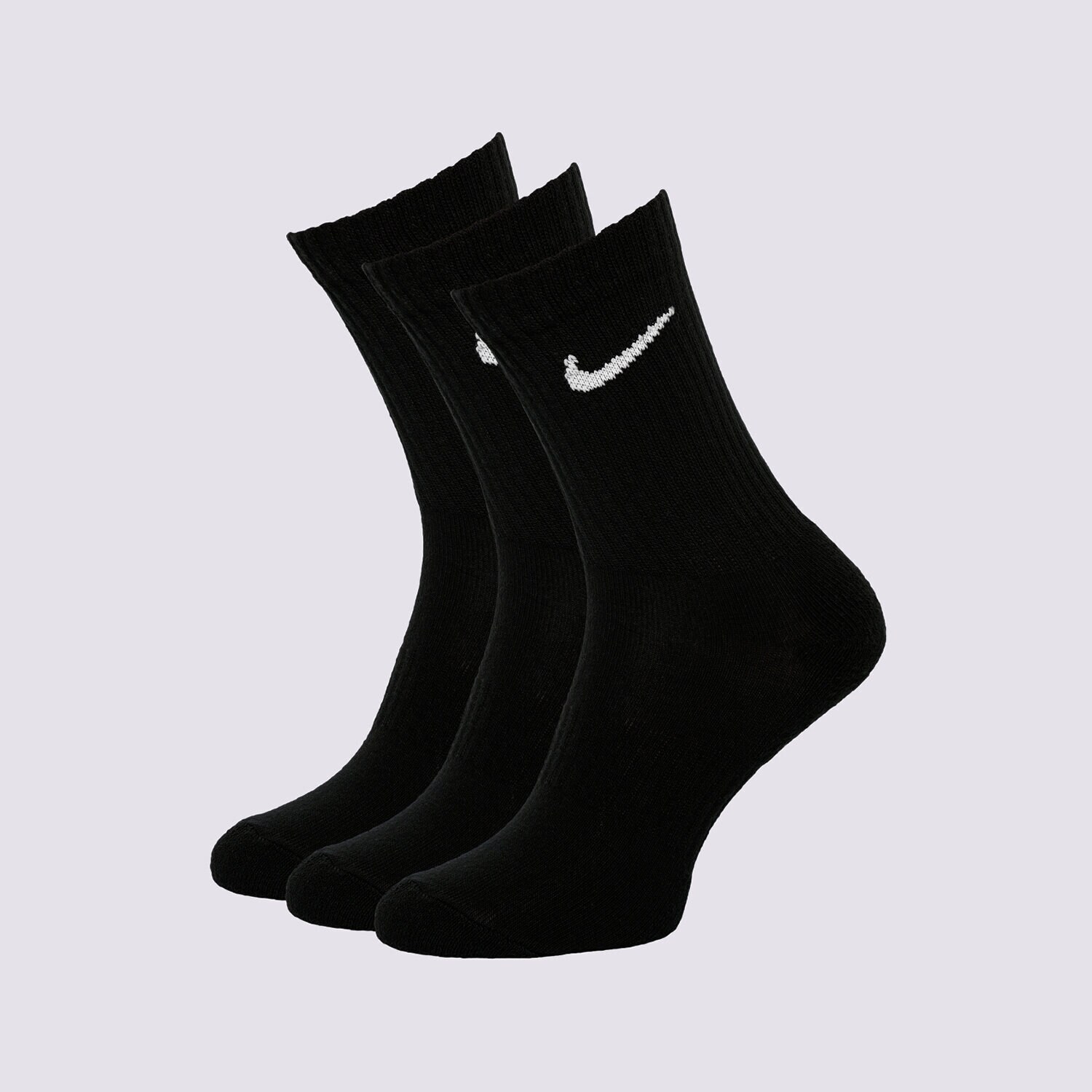 Damen Socken NIKE 3-PACK CUSHIONED CREW SOCKS SX7664-010 Schwarz