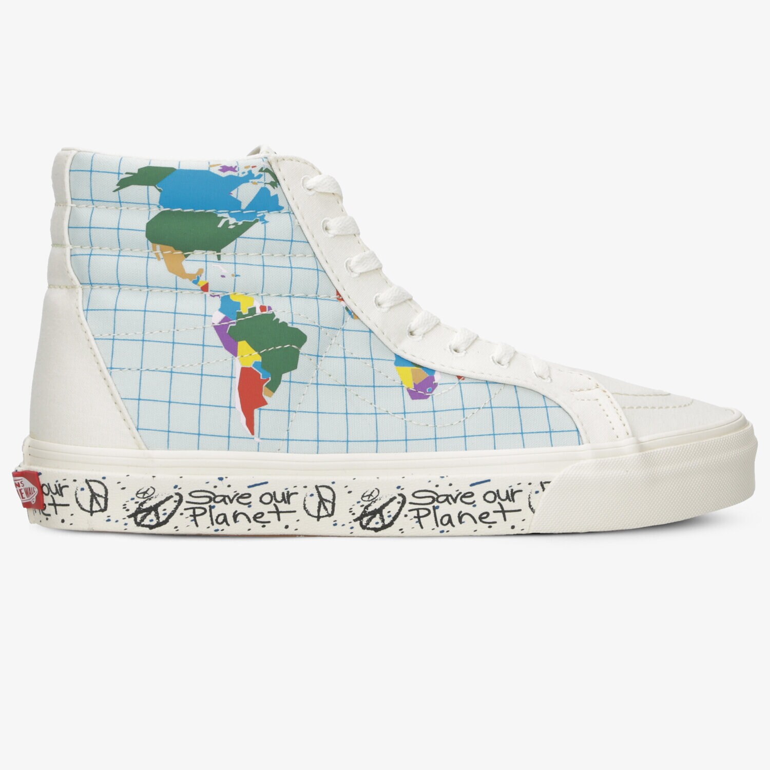 Herren Skaterschuhe VANS UA SK8-HI REISSUE (SAVE OUR PLANET) VN0A4BV8T2V1 Multicolor