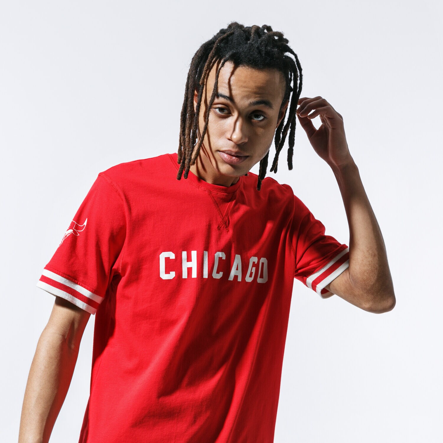Herren T-Shirt NEW ERA T-SHIRT NBA WORDMARK TEE BULLS CHICAGO BULLS FDR 12123884 Rot
