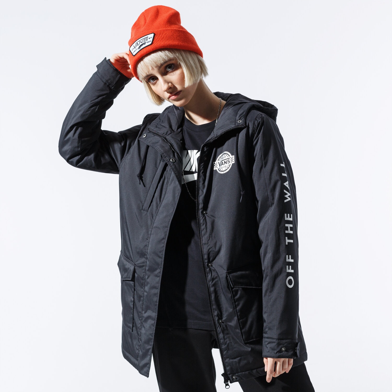 Damen Winterjacke VANS JACKE MAD AIR JACKET MTE VN0A4BFRBLK1 Schwarz