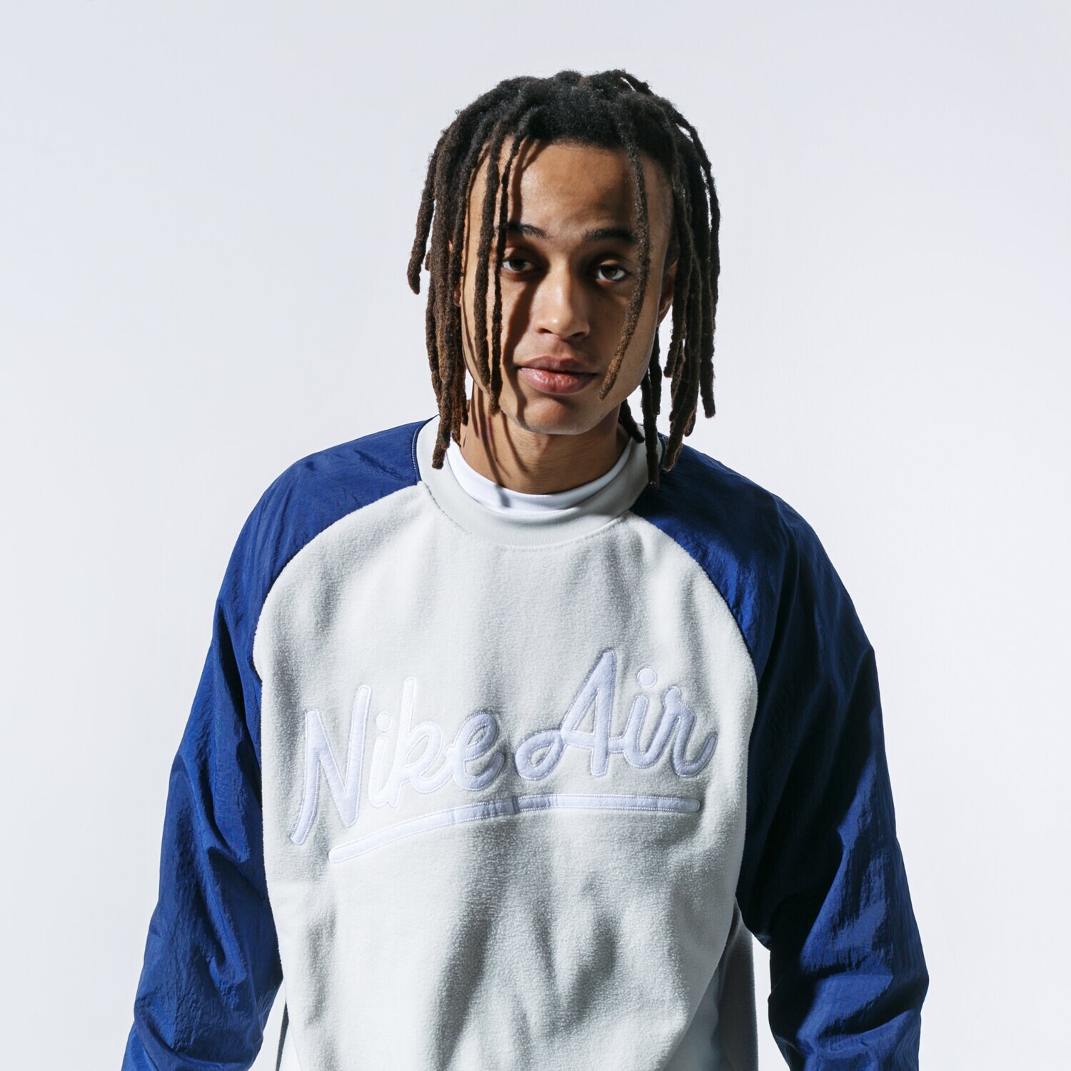 Herren NIKE SWEATSHIRT M NSW NIKE AIR CREW MIX SSNL BV5187-072 Grau