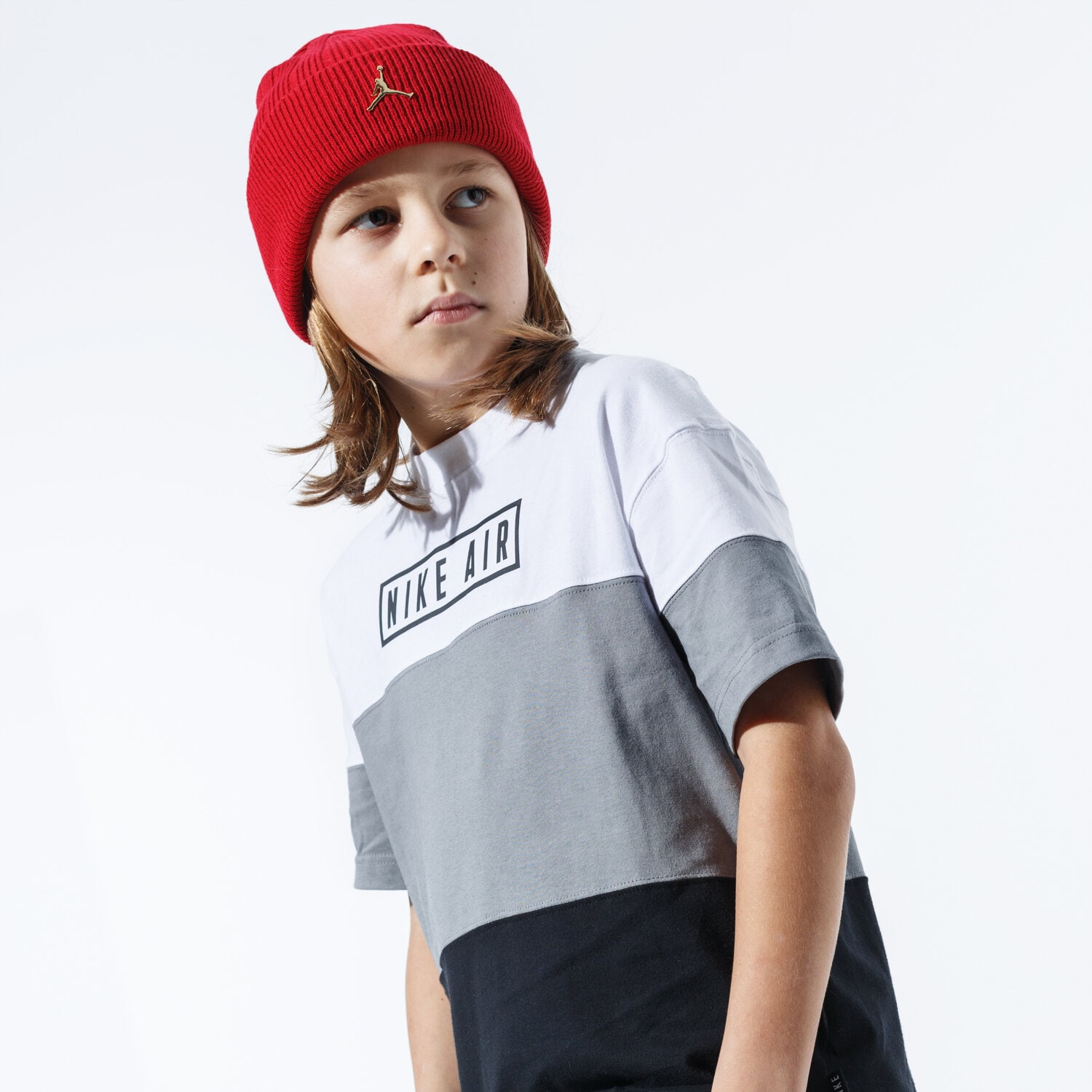 Kinder T-Shirt NIKE T-SHIRT B NIKE AIR TOP SS BV3599-010 Schwarz