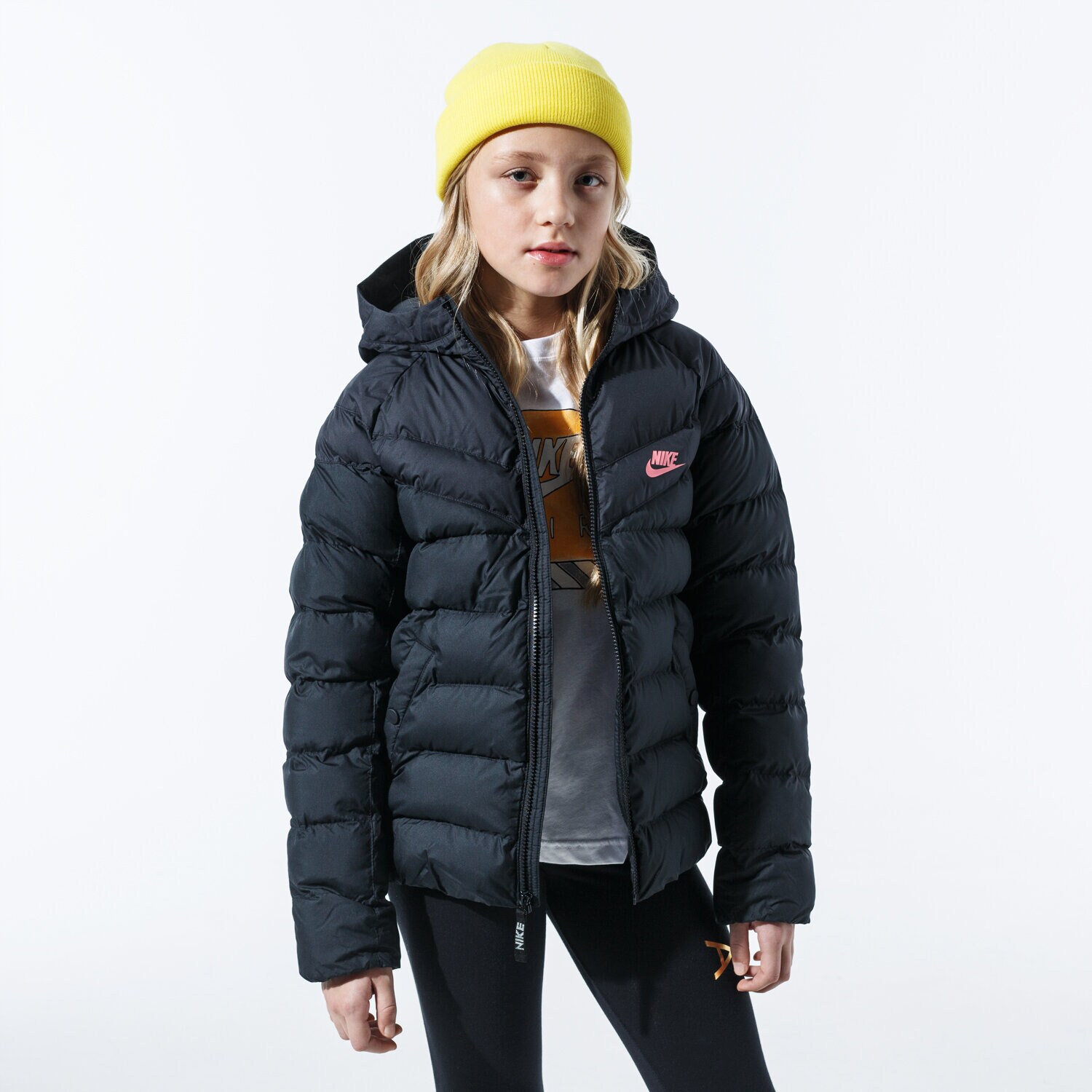 Kinder Übergangsjacke NIKE DAUNENJACKE NIKE SPORTSWEAR 939554-014 Schwarz