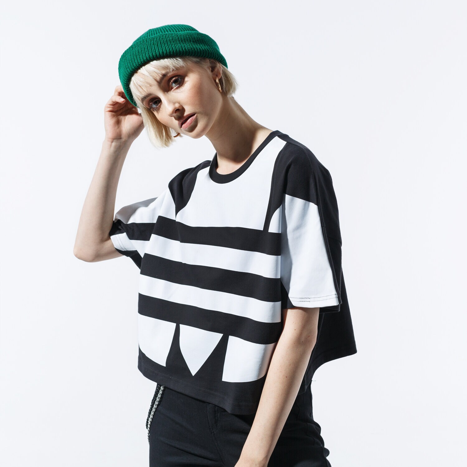 Damen T-Shirt ADIDAS T-SHIRT LRG LOGO TEE FM2562 Schwarz