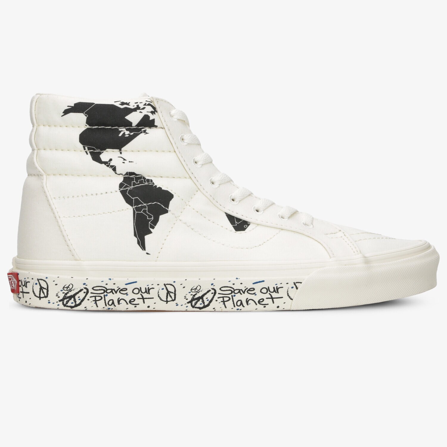 Herren Skaterschuhe VANS UA SK8-HI REISSUE (SAVE OUR PLANET) VN0A4BV8TGP1 Weiß