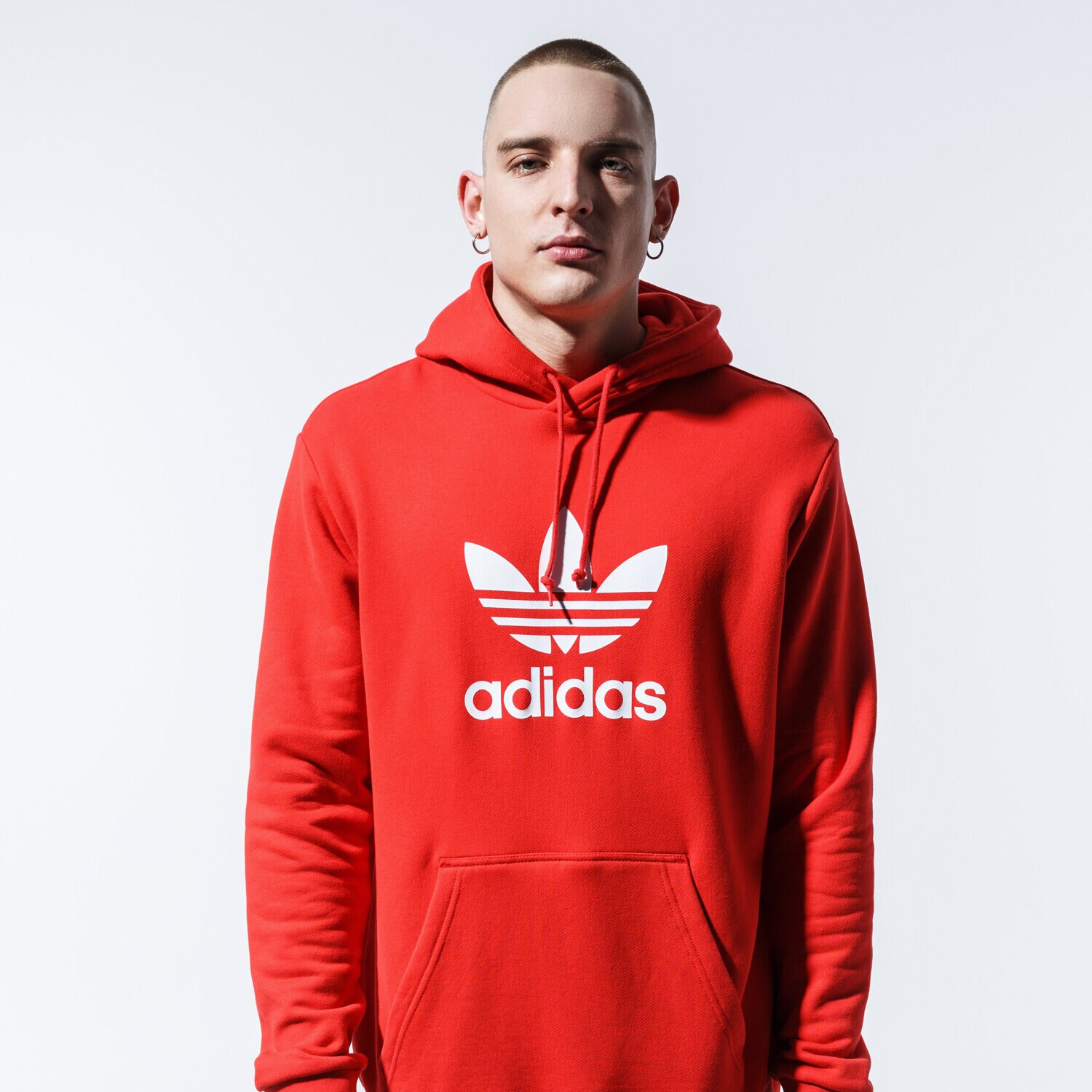Herren ADIDAS HOODIE TREFOIL HOODIE FM3783 Rot