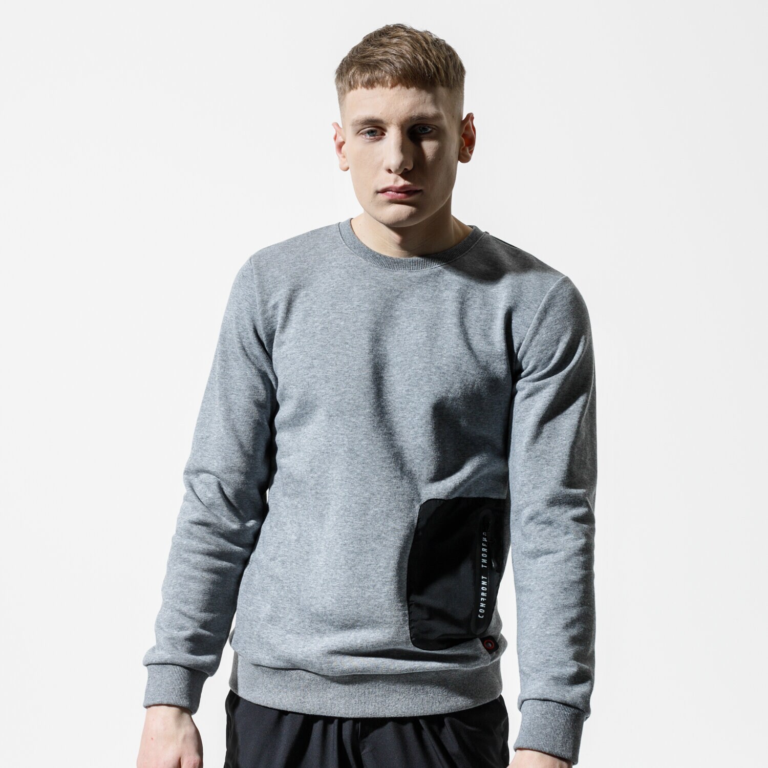 Herren CONFRONT SWEATSHIRT JOFFREY CF120BLM59001 Grau