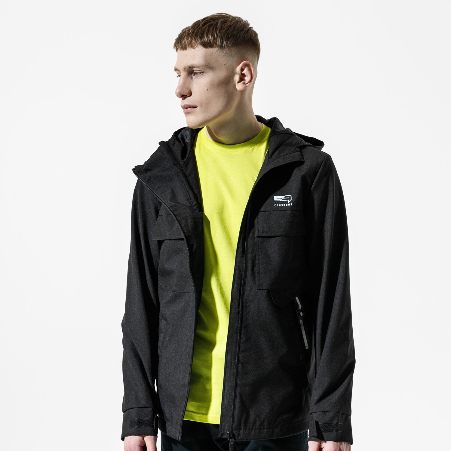 Herren Übergangsjacke CONFRONT JACKE RAMSAY CF120KUM24001 Schwarz