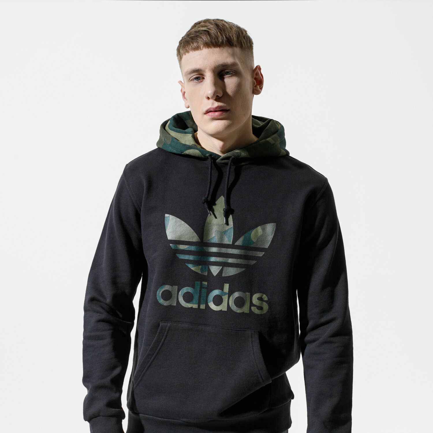 Herren ADIDAS HOODIE CAMO OTH FM3358 Schwarz