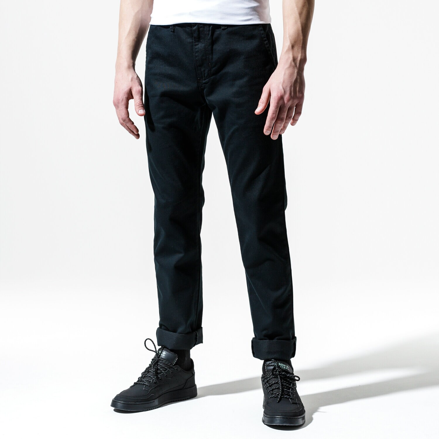 Herren Hosen VANS HOSE MN AUTHENTIC CHINO STRETCH BLACK VN0A3143BLK1 Schwarz