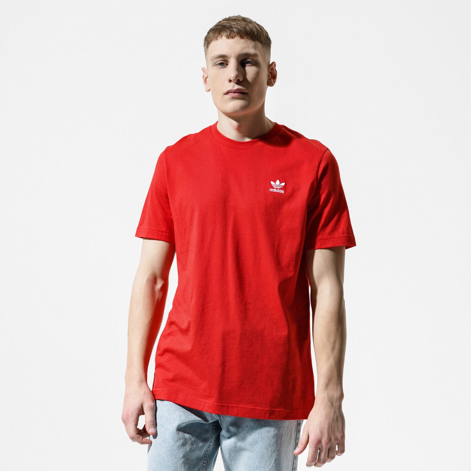 Herren T-Shirt ADIDAS T-SHIRT ESSENTIAL TEE FM9968 Rot