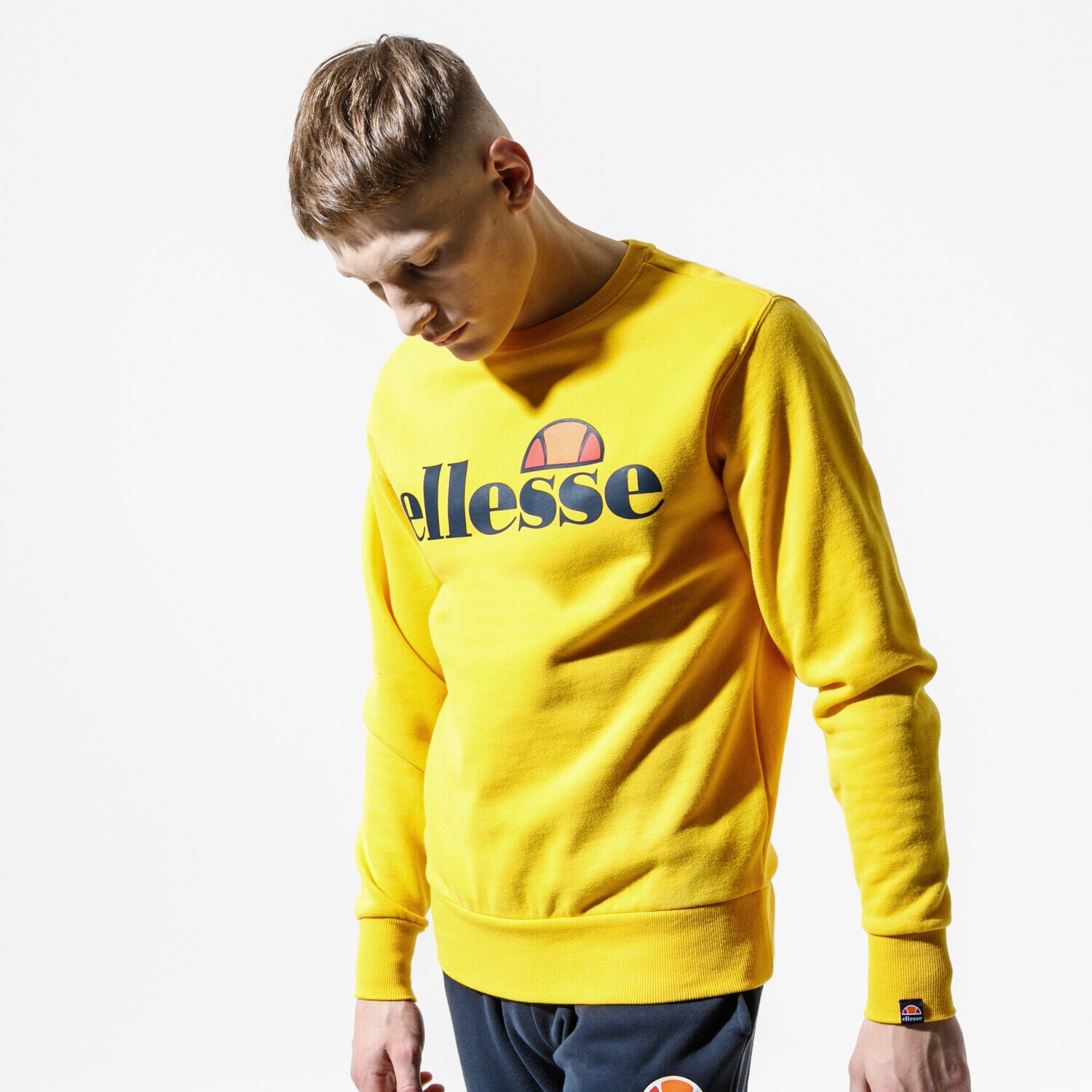Herren ELLESSE SWEATSHIRT SL SUCCISO SHE07930YELLOW Gelb