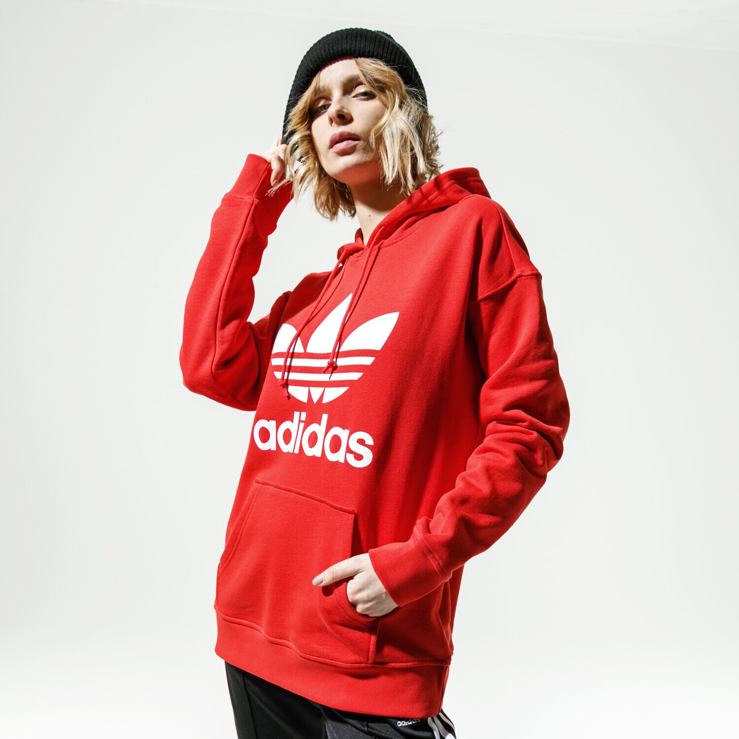 Damen ADIDAS HOODIE TRF HOODIE FM3298 Rot