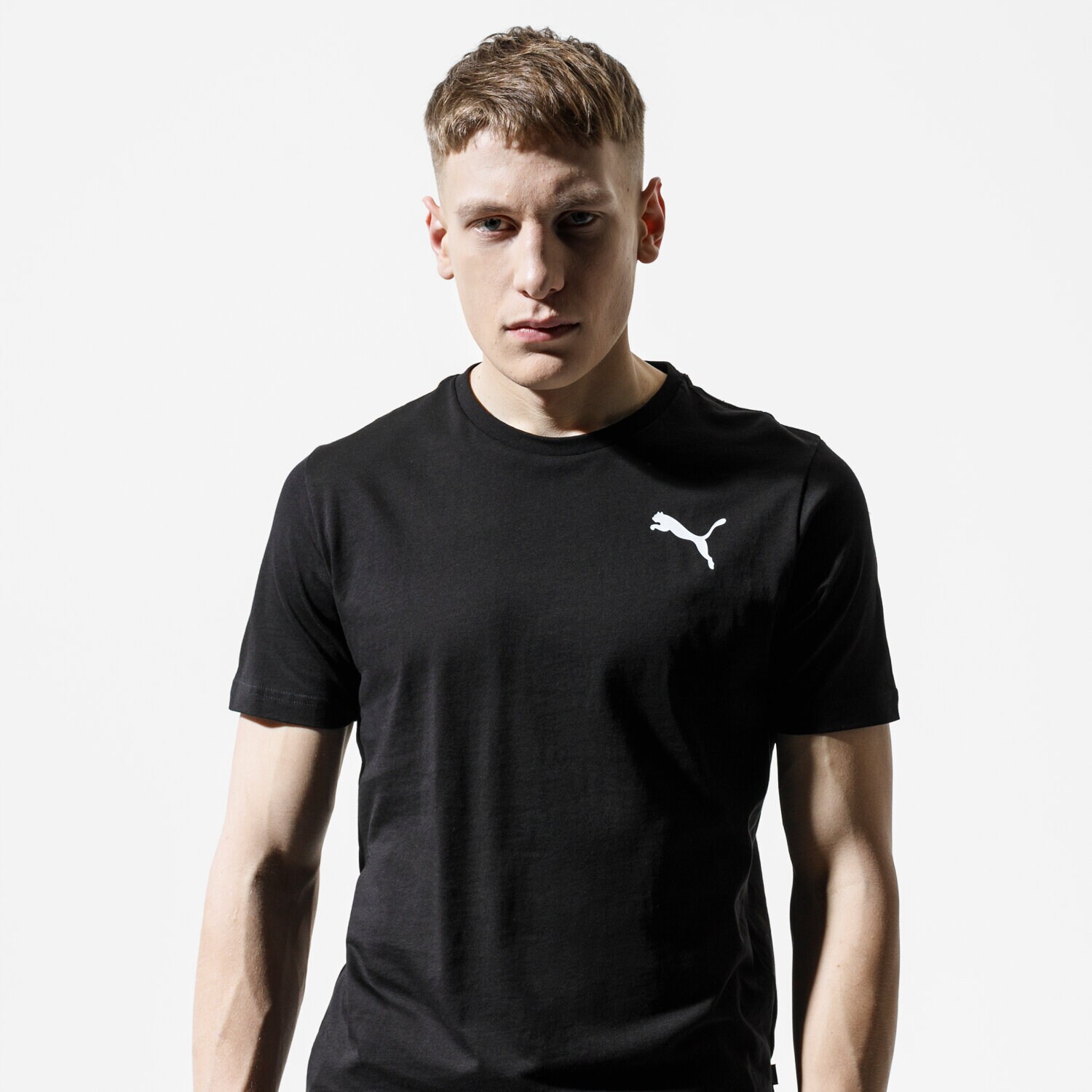 Herren T-Shirt PUMA T-SHIRT ESS SMALL LOGO TEE 85174121 Schwarz
