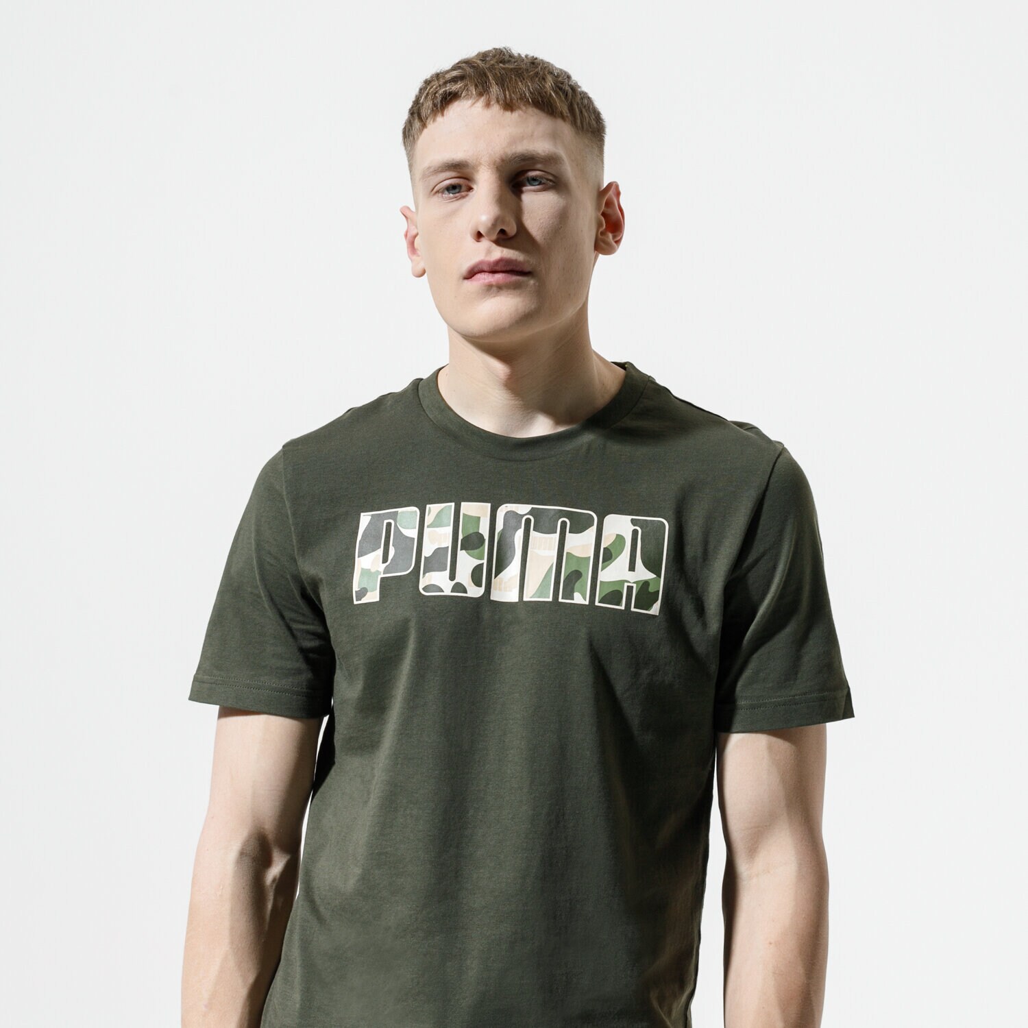 Herren T-Shirt PUMA T-SHIRT REBEL CAMO FILL TEE 58202780 Schwarz