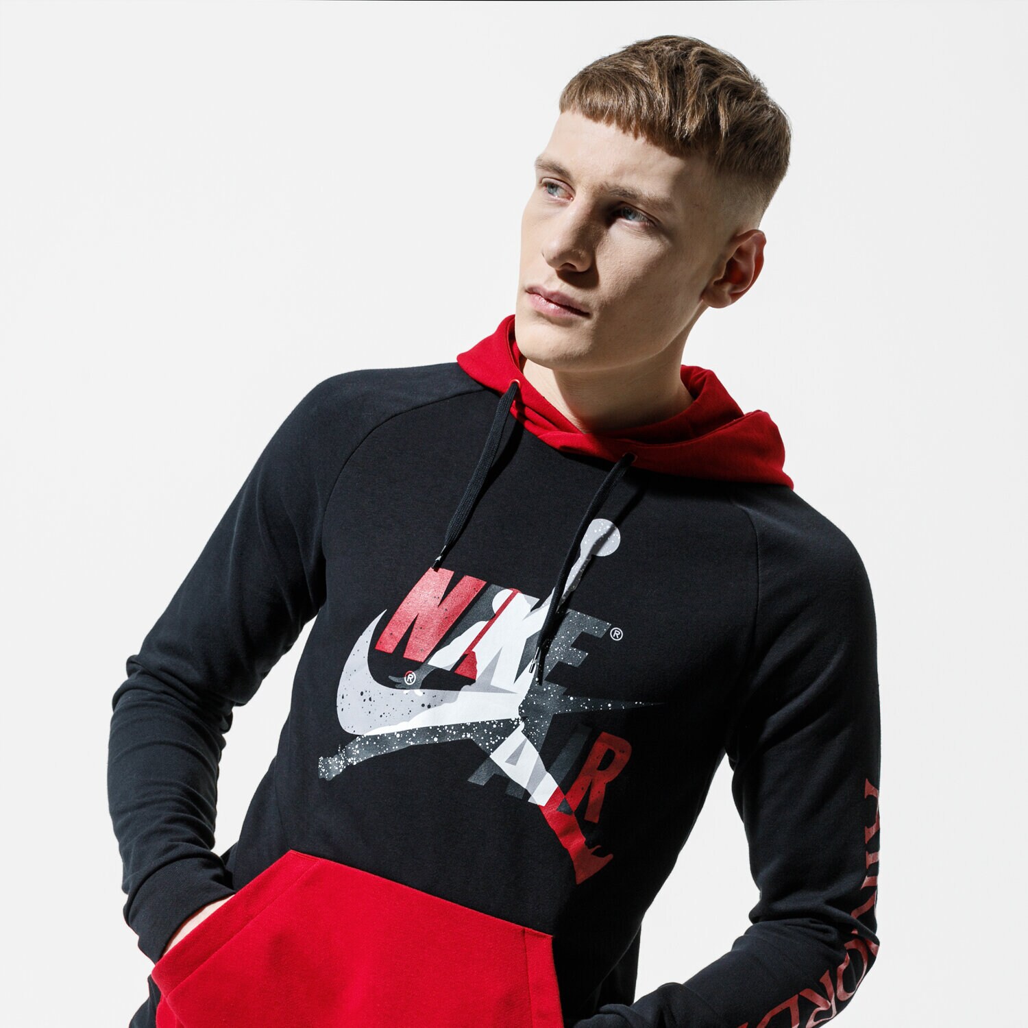 Herren JORDAN HOODIE M J JUMPMAN CLSCS LTWT FLC PO CK2852-010 Schwarz